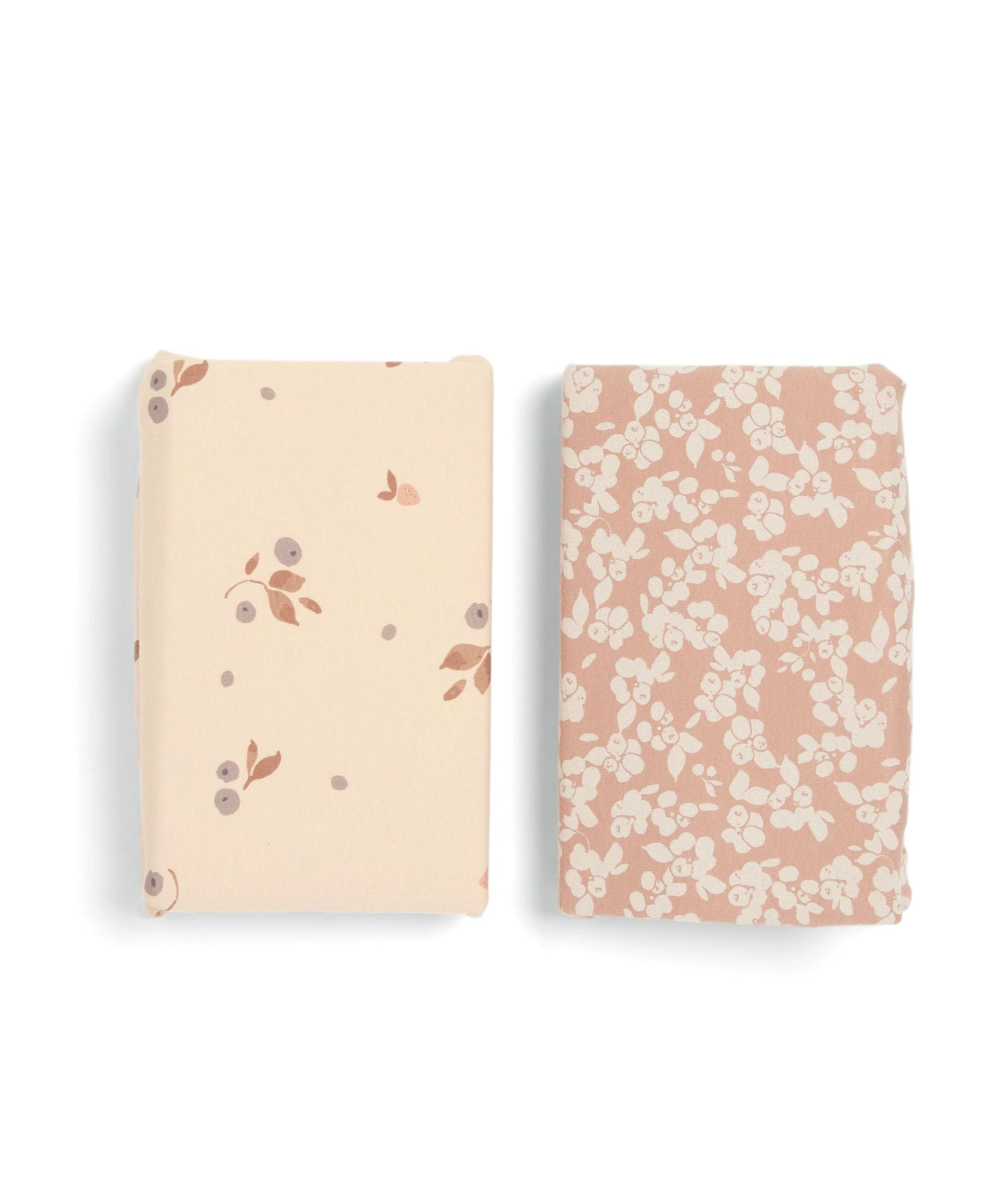 Cotbed Fitted Sheets (2 Pack) – Berry/Peony - Image 3