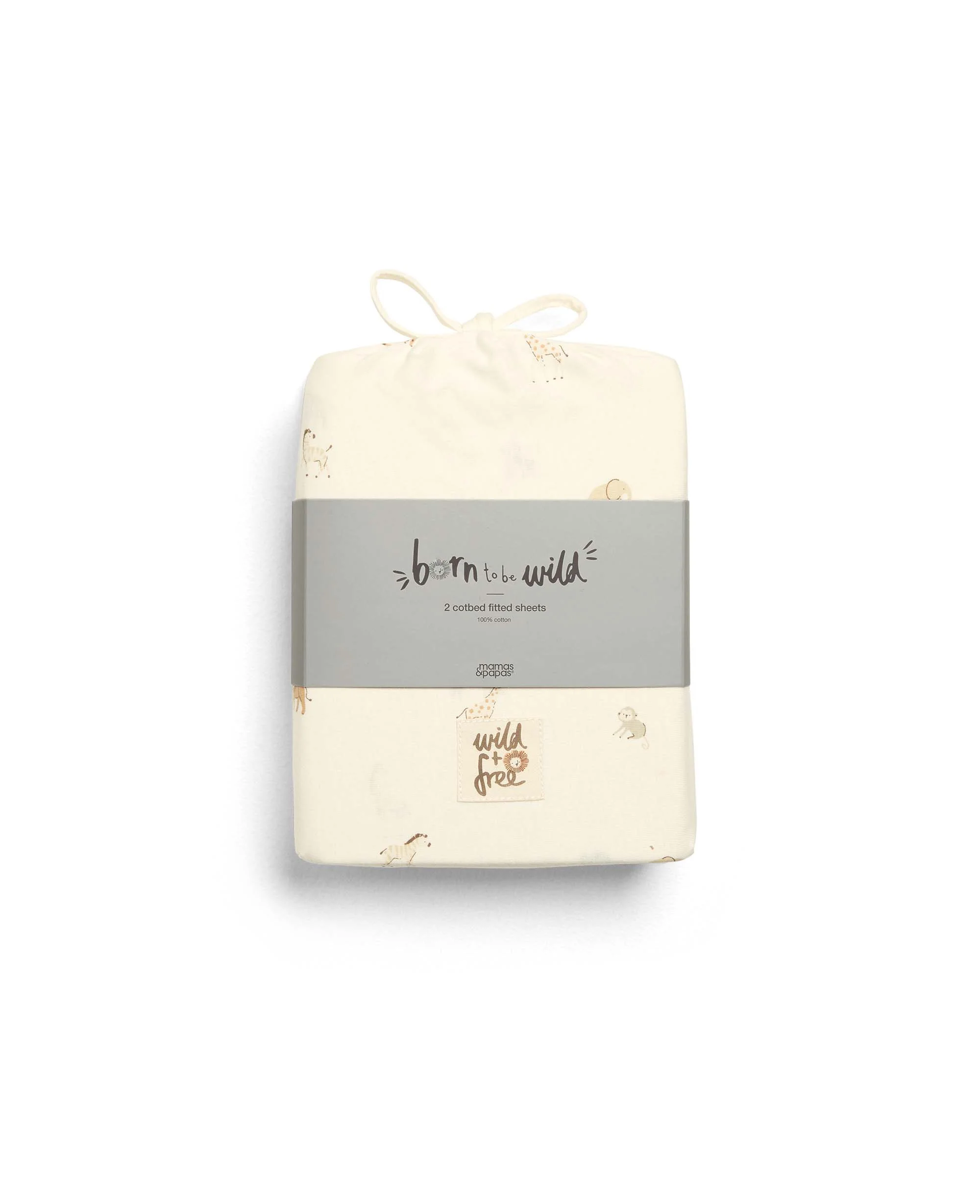 Cotbed Fitted Sheets (Pack of 2) - Born To Be Wild - Image 3