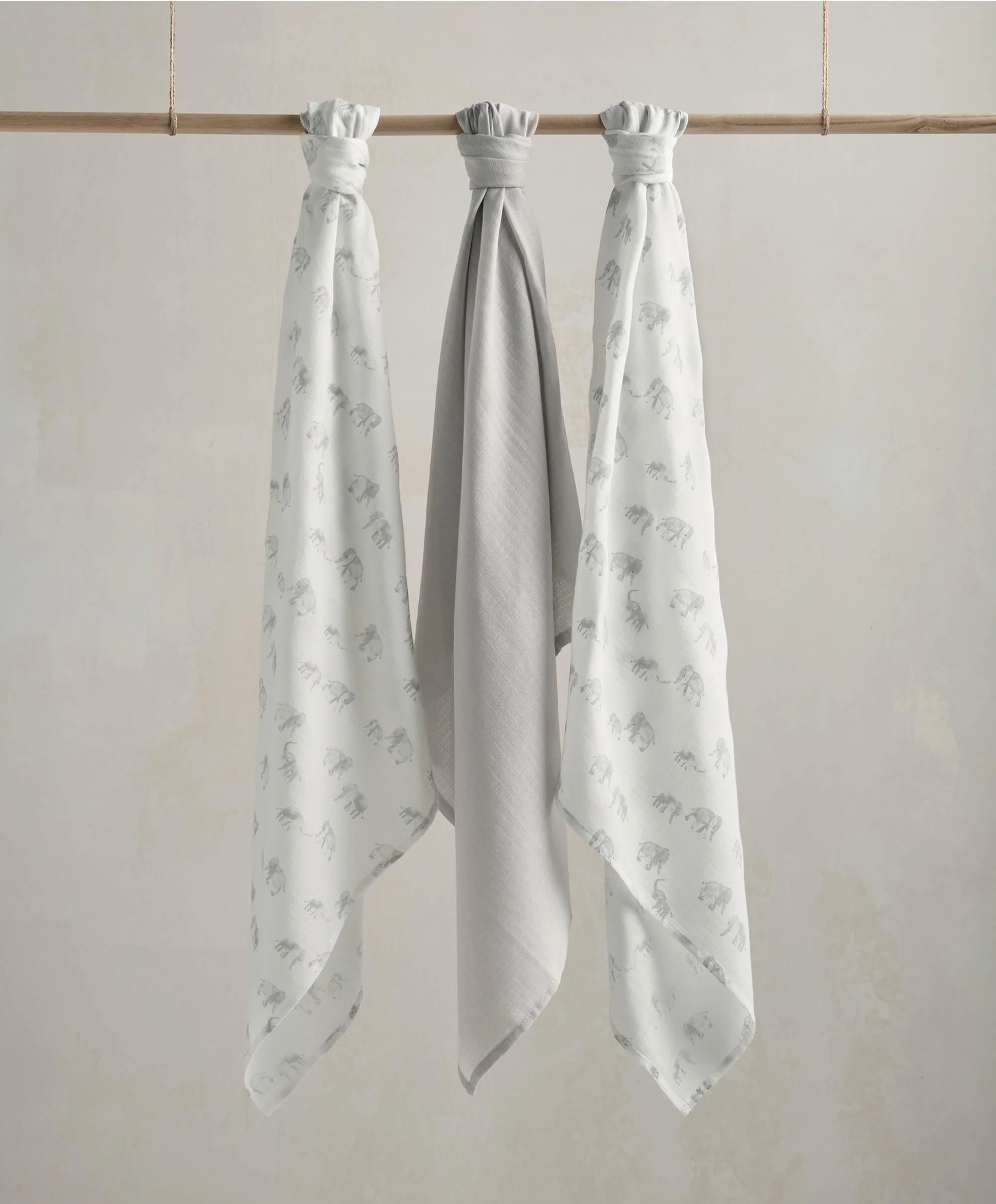Large Muslin Cloths (3 Pack) - Welcome to the World Elephant