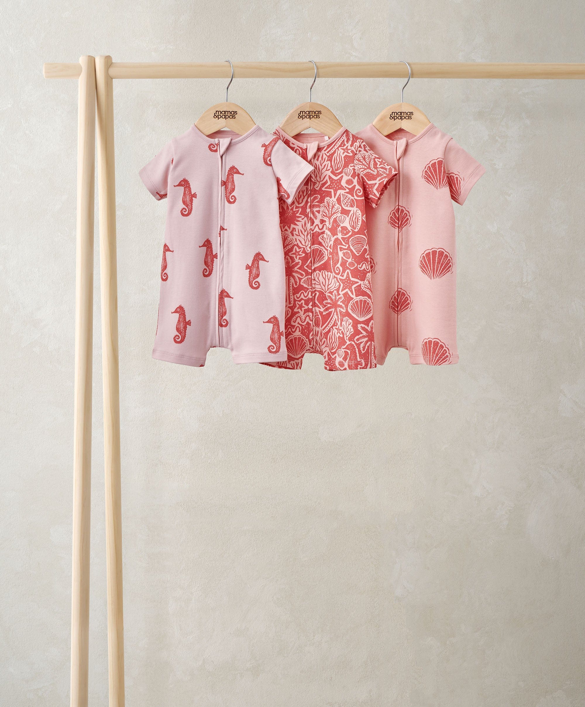 Seahorse Rompers (Pack of 3)
