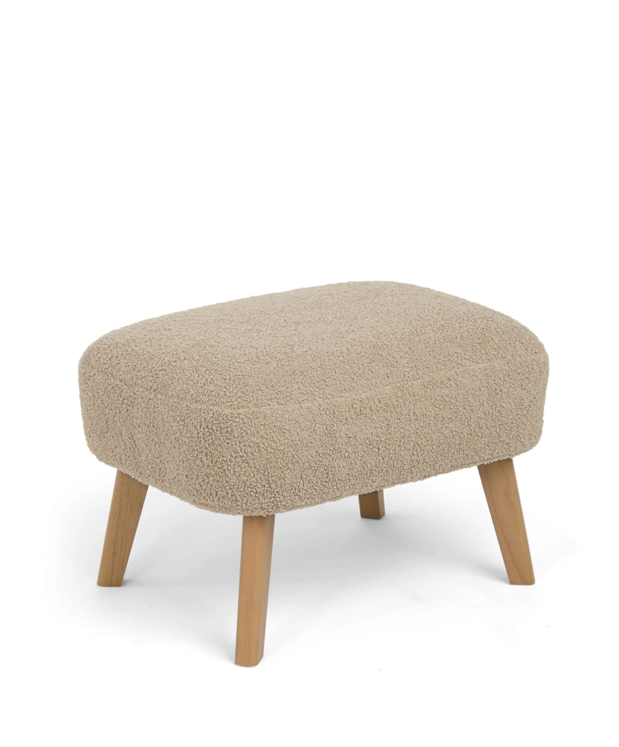 Alma Nursing Chair & Stool - Fawn Boucle - Image 6