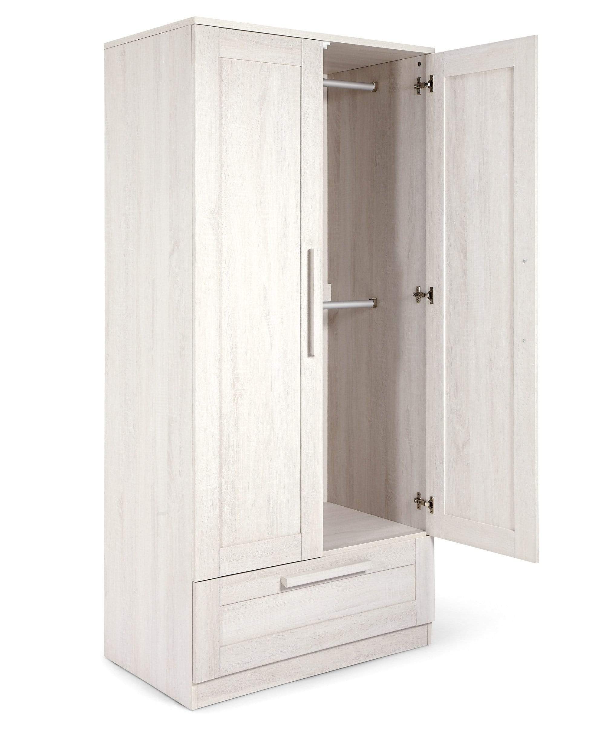 Atlas 3 Piece Small Cotbed Range with Dresser Changer & Wardrobe - White - Image 12