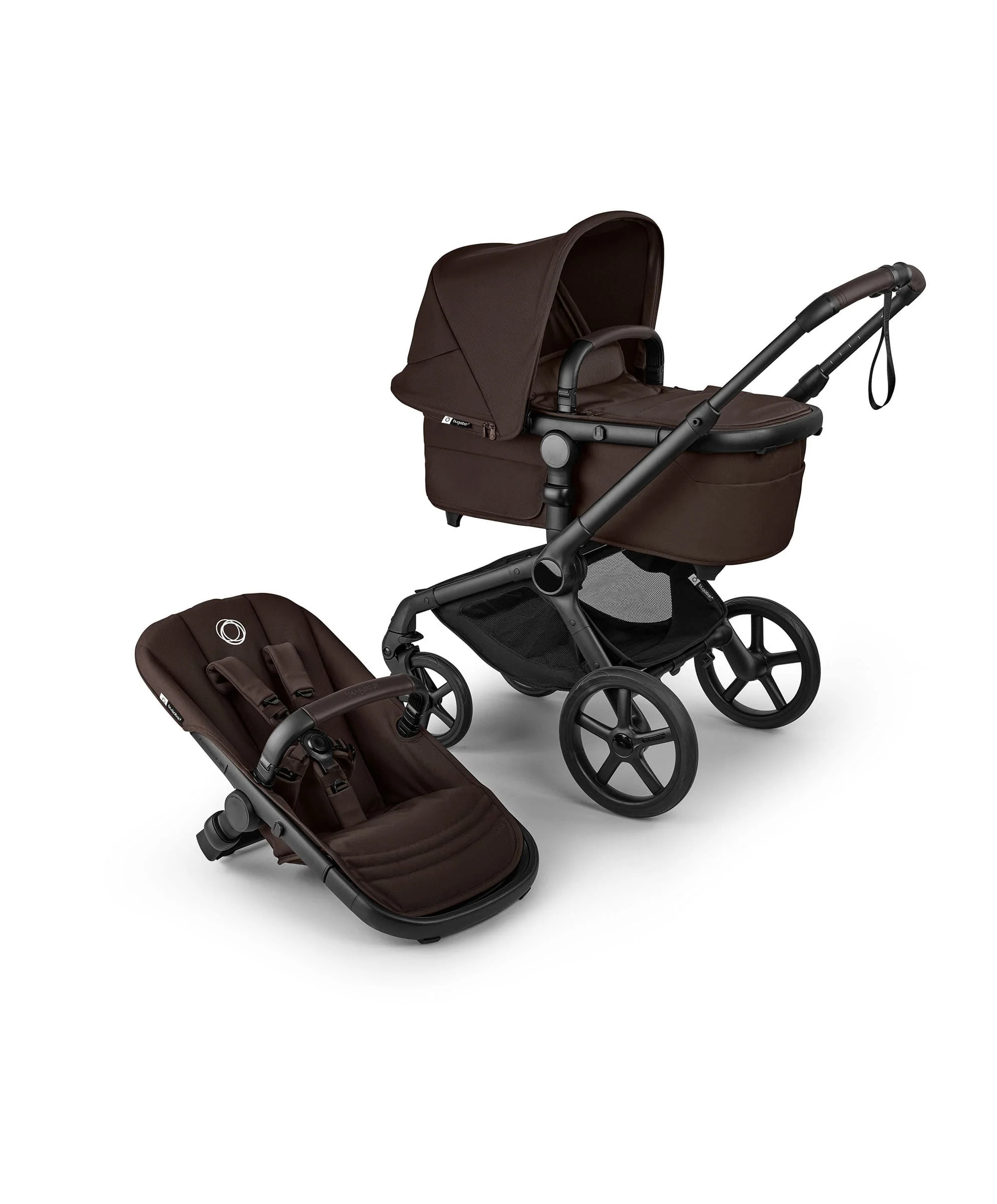 Bugaboo Fox 5 Renew Pushchair Bundle With Cybex Cloud T i-Size Rotating Baby Car Seat & Base (9 Pieces) - Cocoa Brown - Image 2