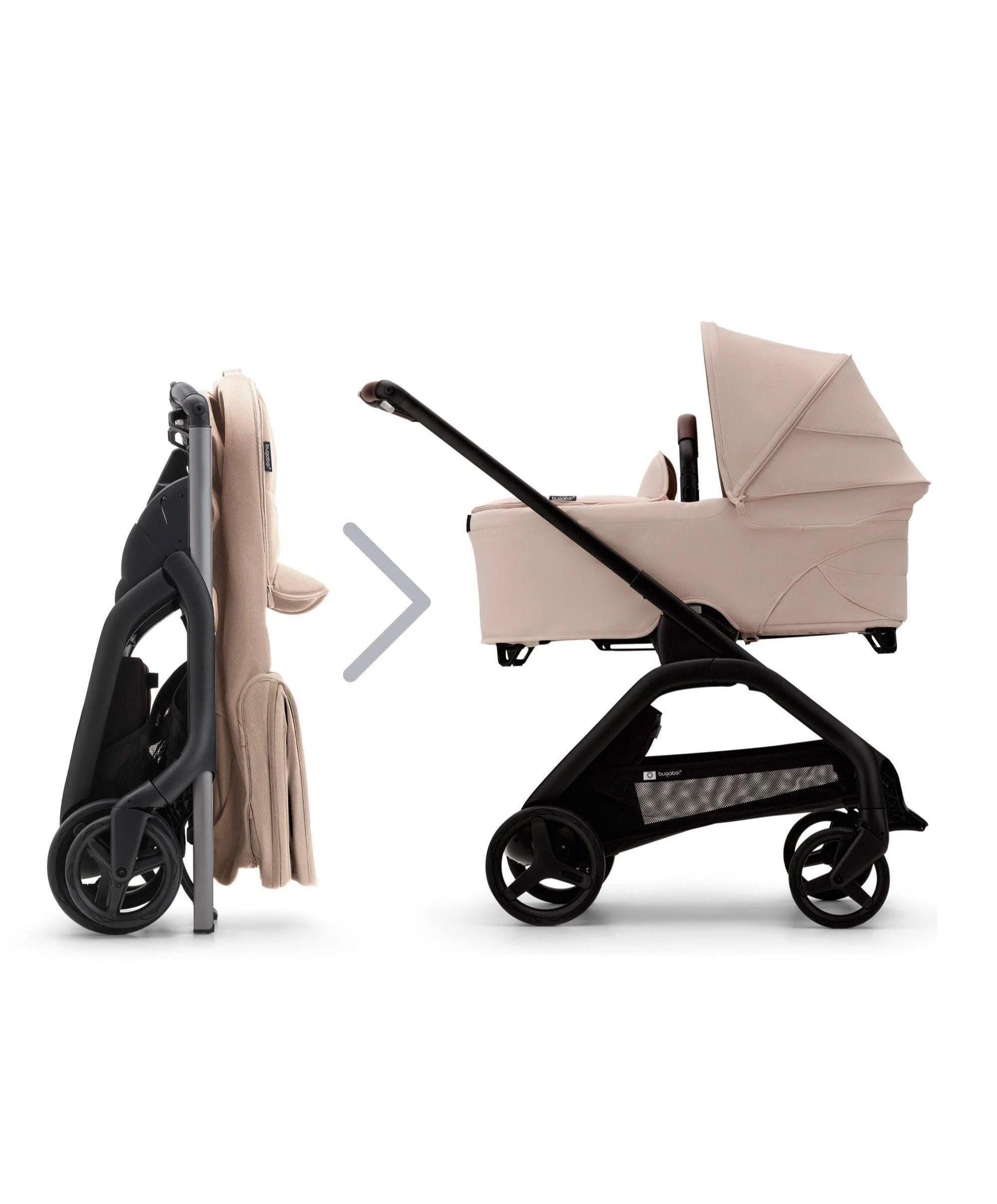 Bugaboo Dragonfly Pushchair Bundle with Cloud T Car Seat & Base - Taupe - Image 5