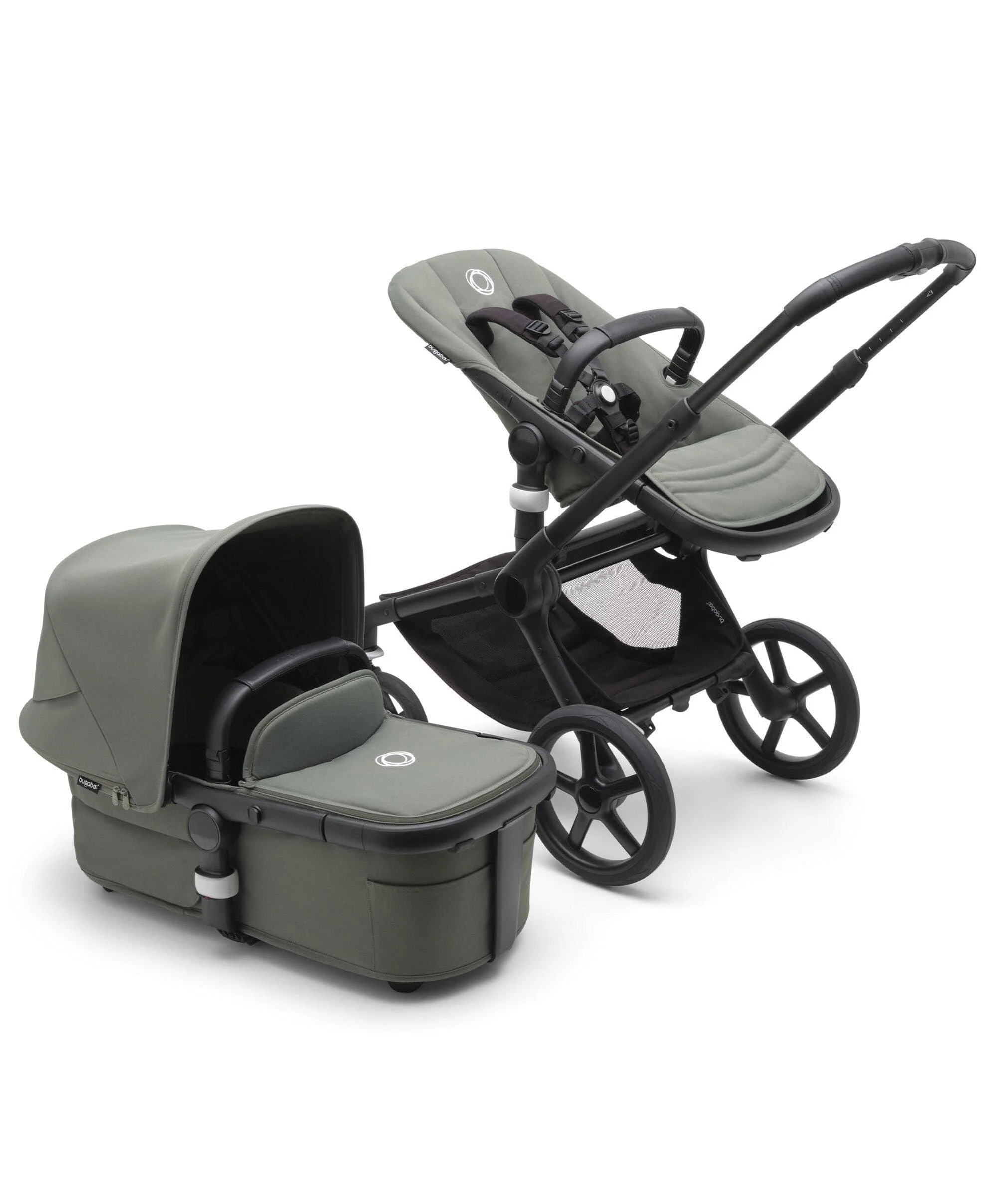 Bugaboo Fox5 Ultimate Bundle with Cybex Cloud T Car Seat and Base in Forest Green - Image 2