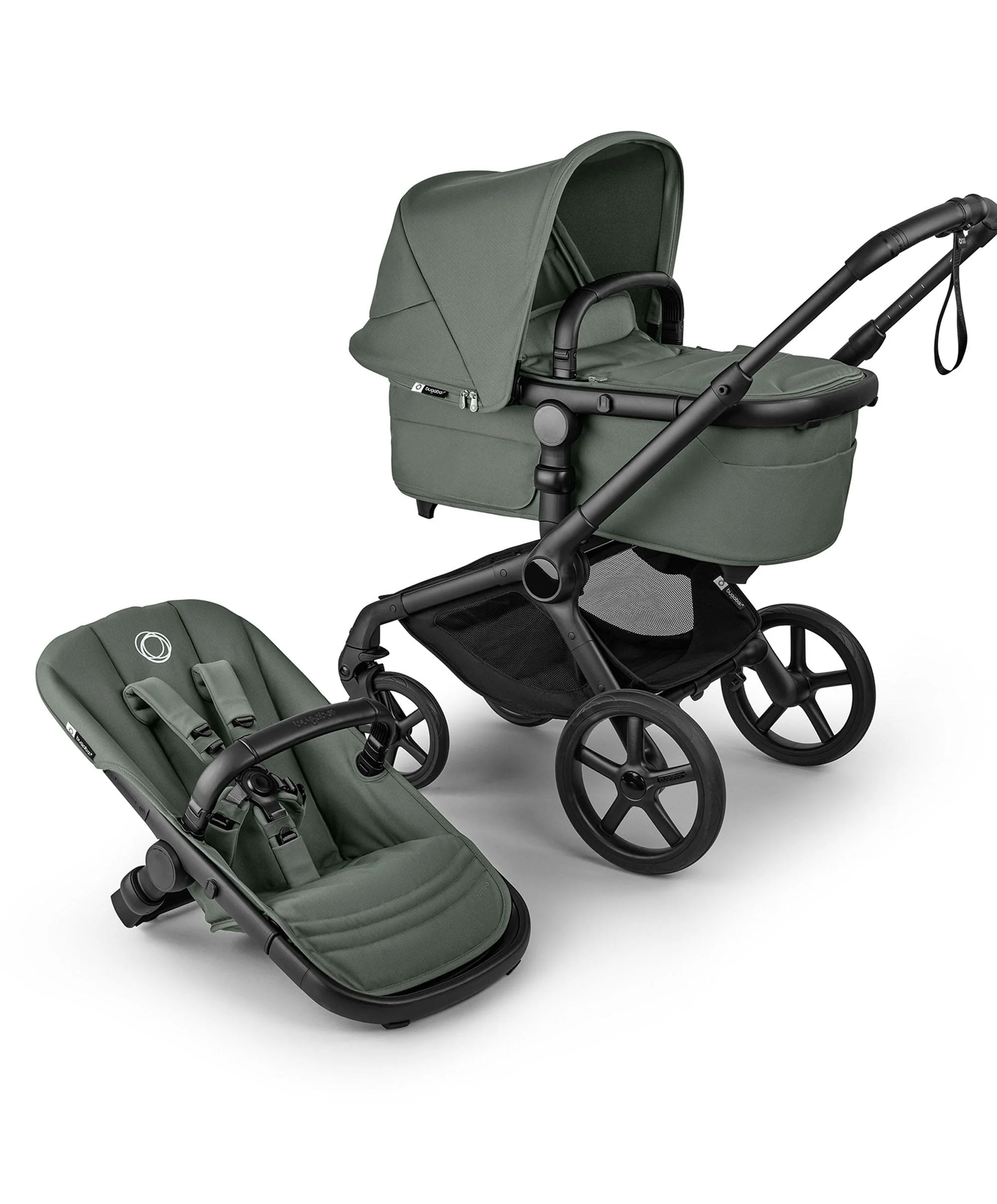 Bugaboo Fox 5 Renew Pushchair Bundle With Cybex Cloud T i-Size Rotating Baby Car Seat & Base (9 Pieces).- Forest Green - Image 3