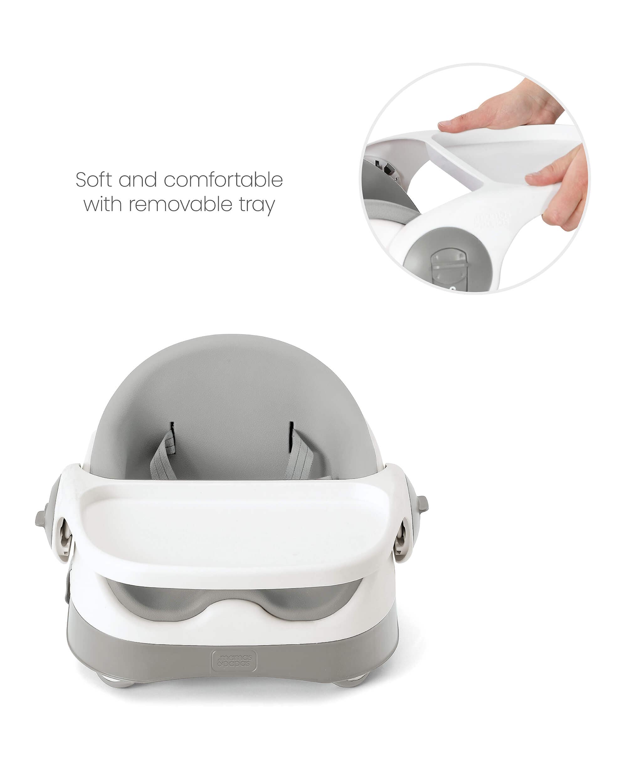 Bud 2-in-1 Booster Seat - Pebble Grey - Image 22