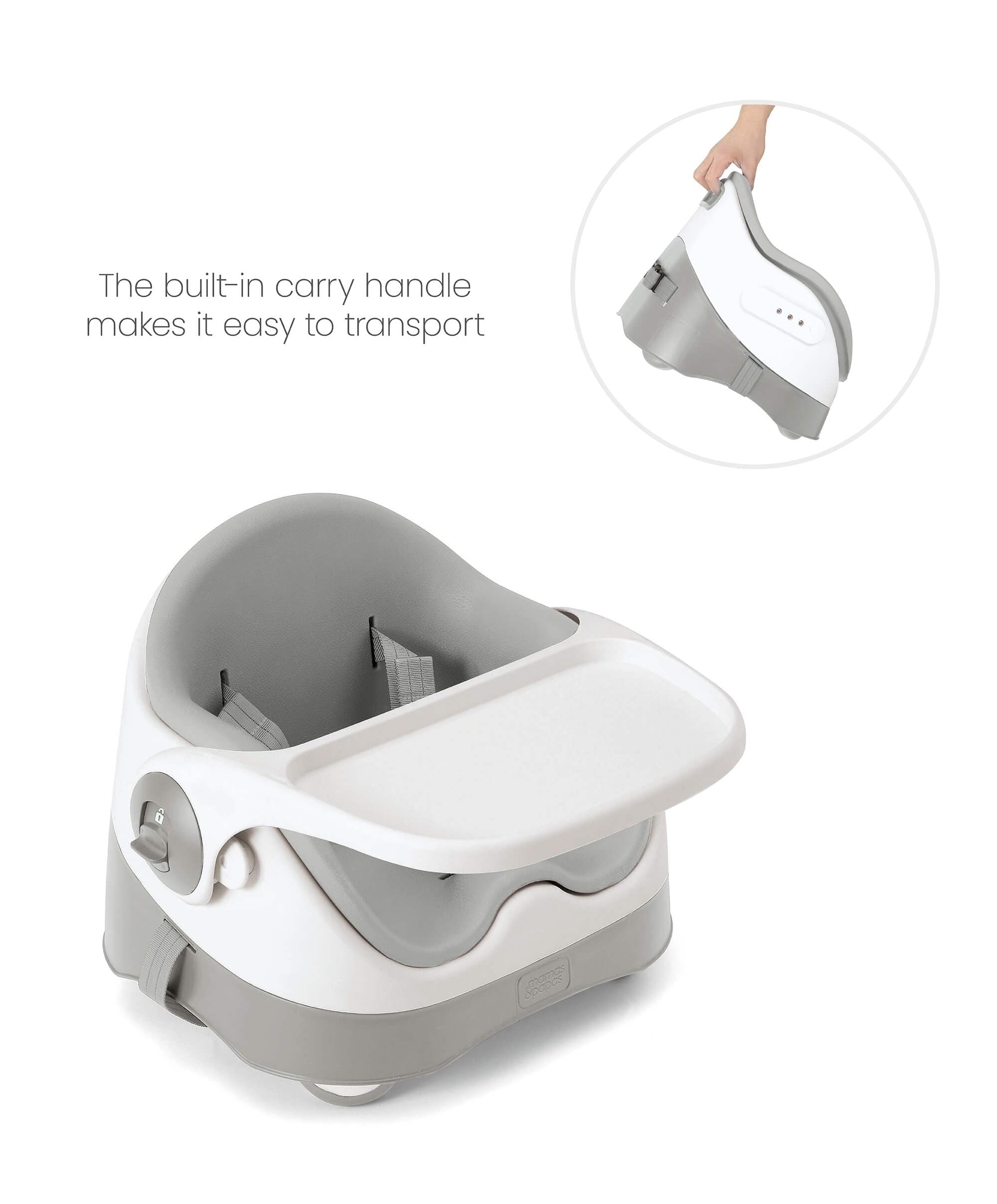 Bud 2-in-1 Booster Seat - Pebble Grey - Image 24