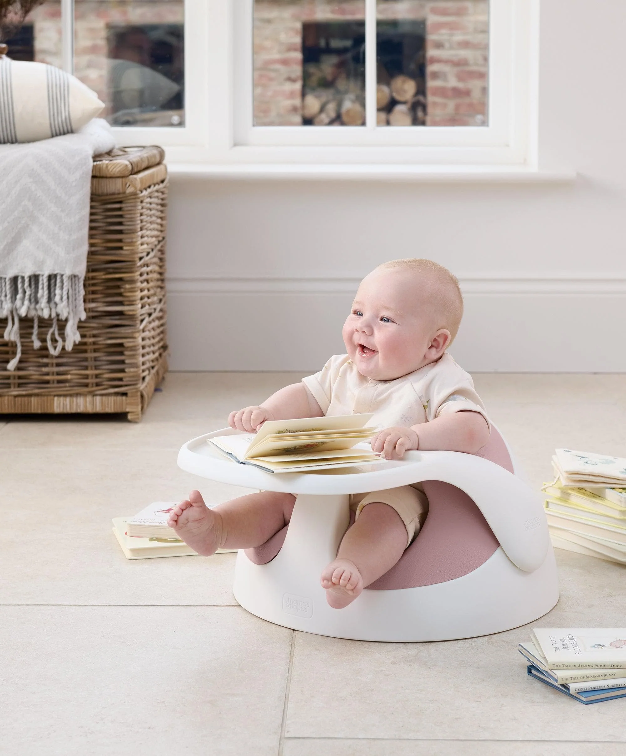 Snug Floor Seat with Activity Tray - Blossom - Image 3