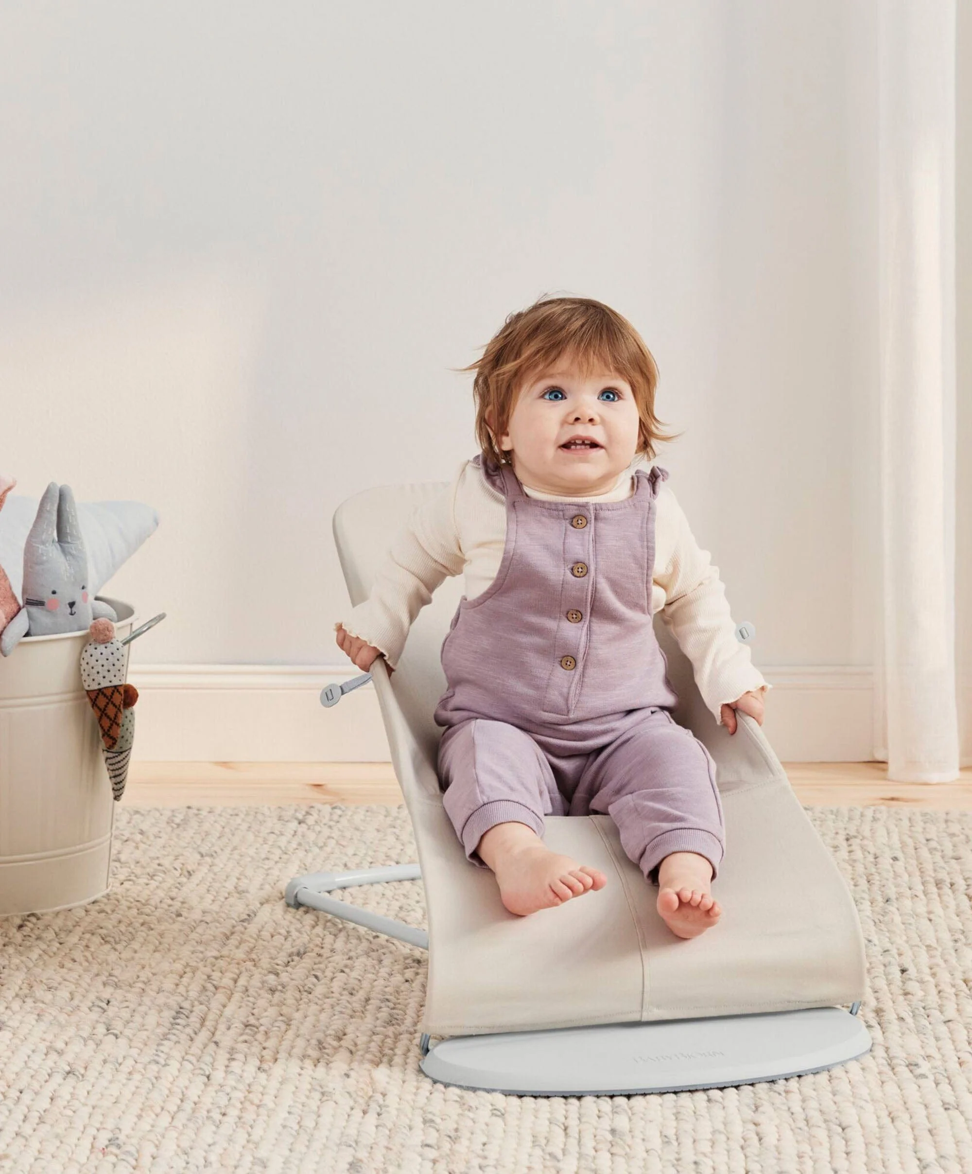 BabyBjorn Baby Bouncer Bliss - Light Beige - Image 3