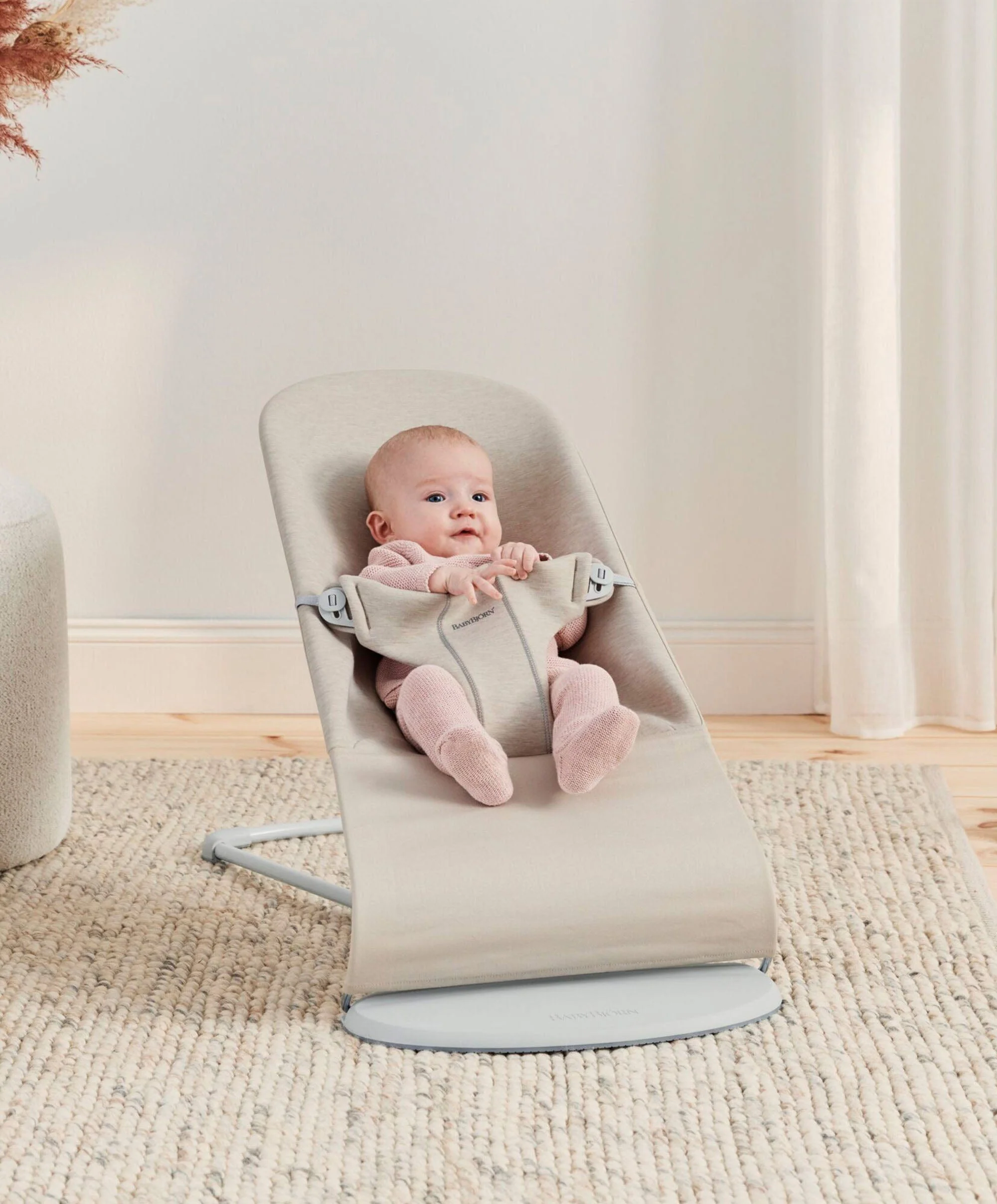 BabyBjorn Baby Bouncer Bliss - Light Beige - Image 4