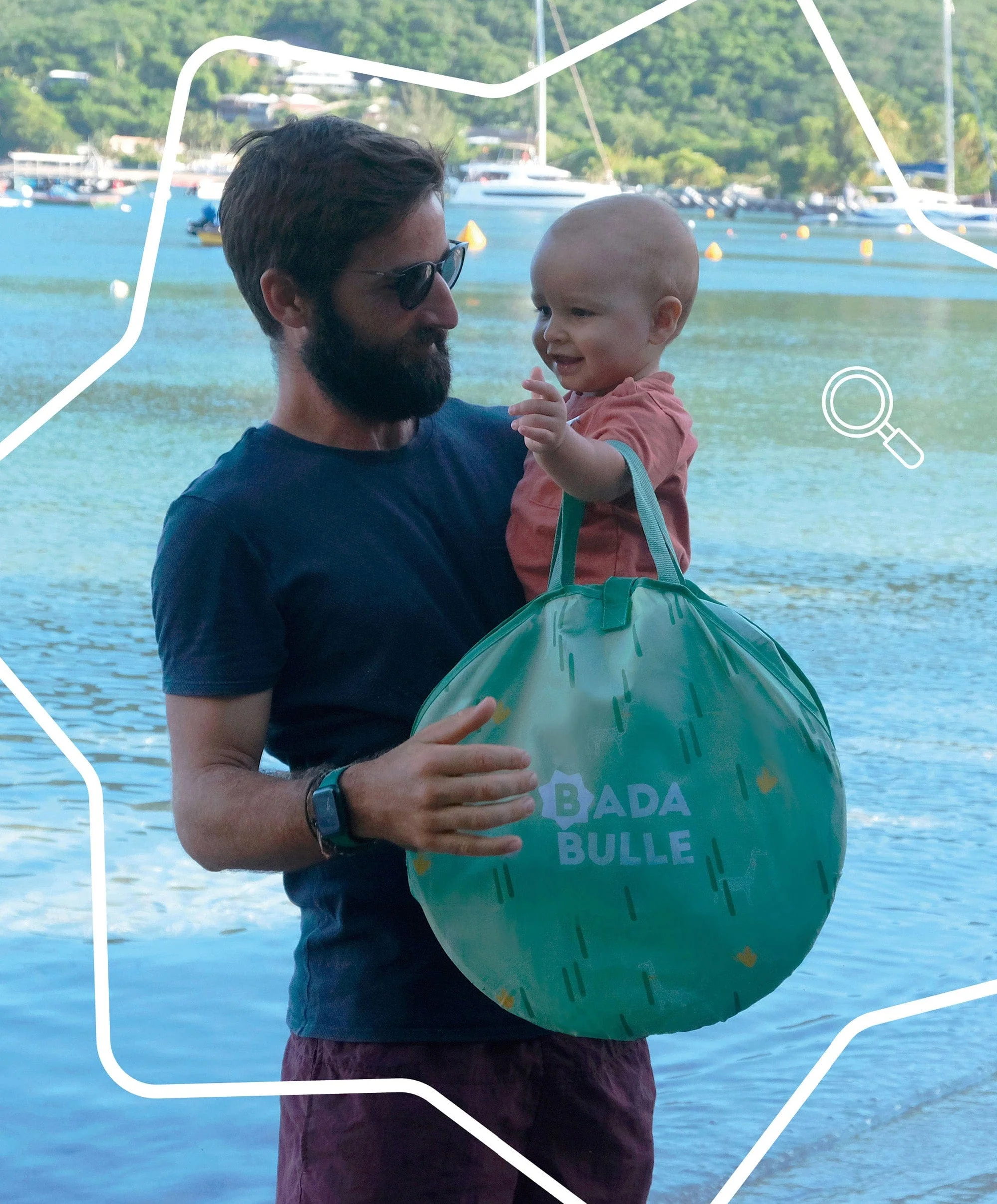 Badabulle Anti-UV Baby & Toddler Summer Tent - Sage - Image 6