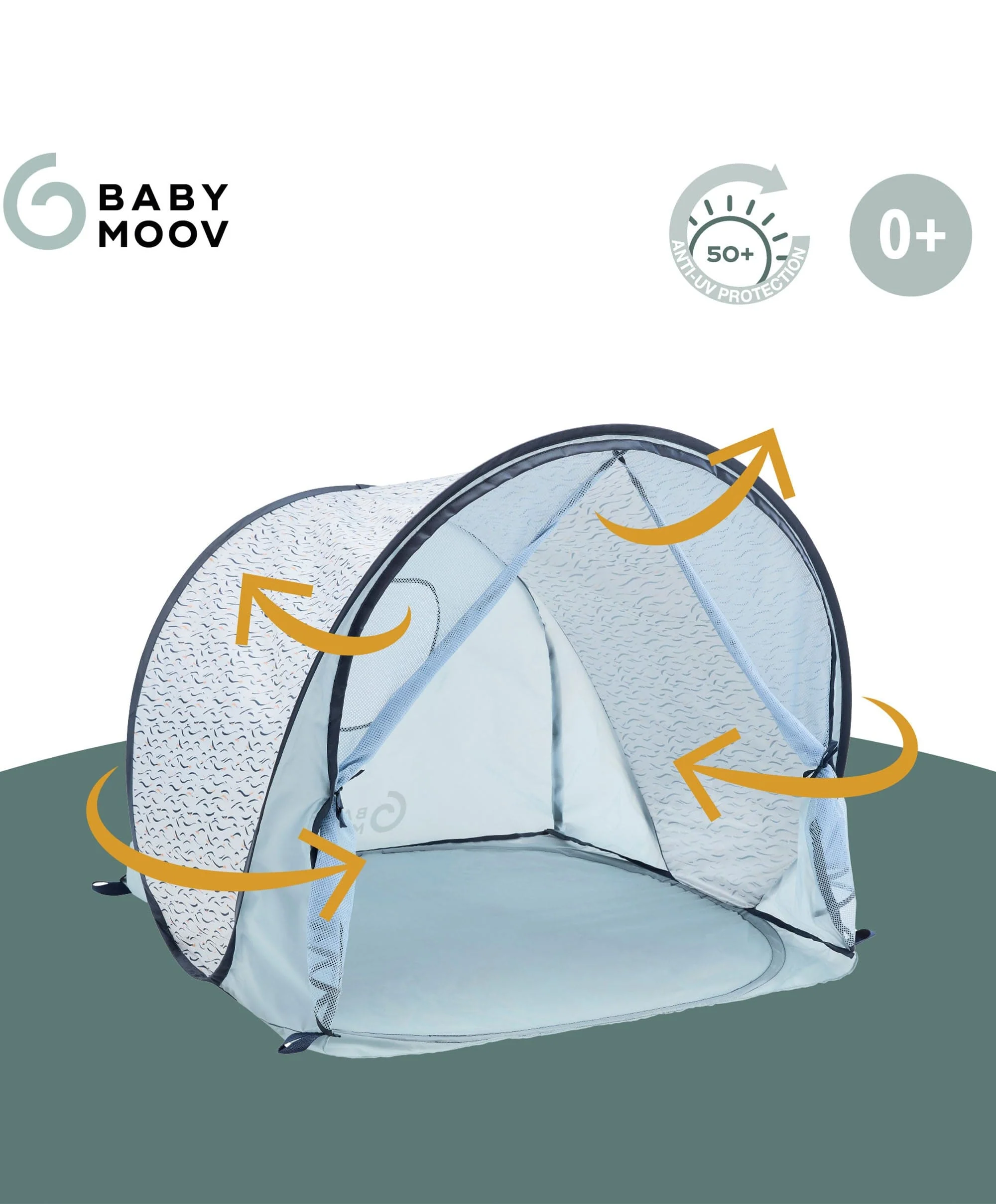 Babymoov Anti UV Summer Tent UPF 50+ Protection - Waves - Image 3