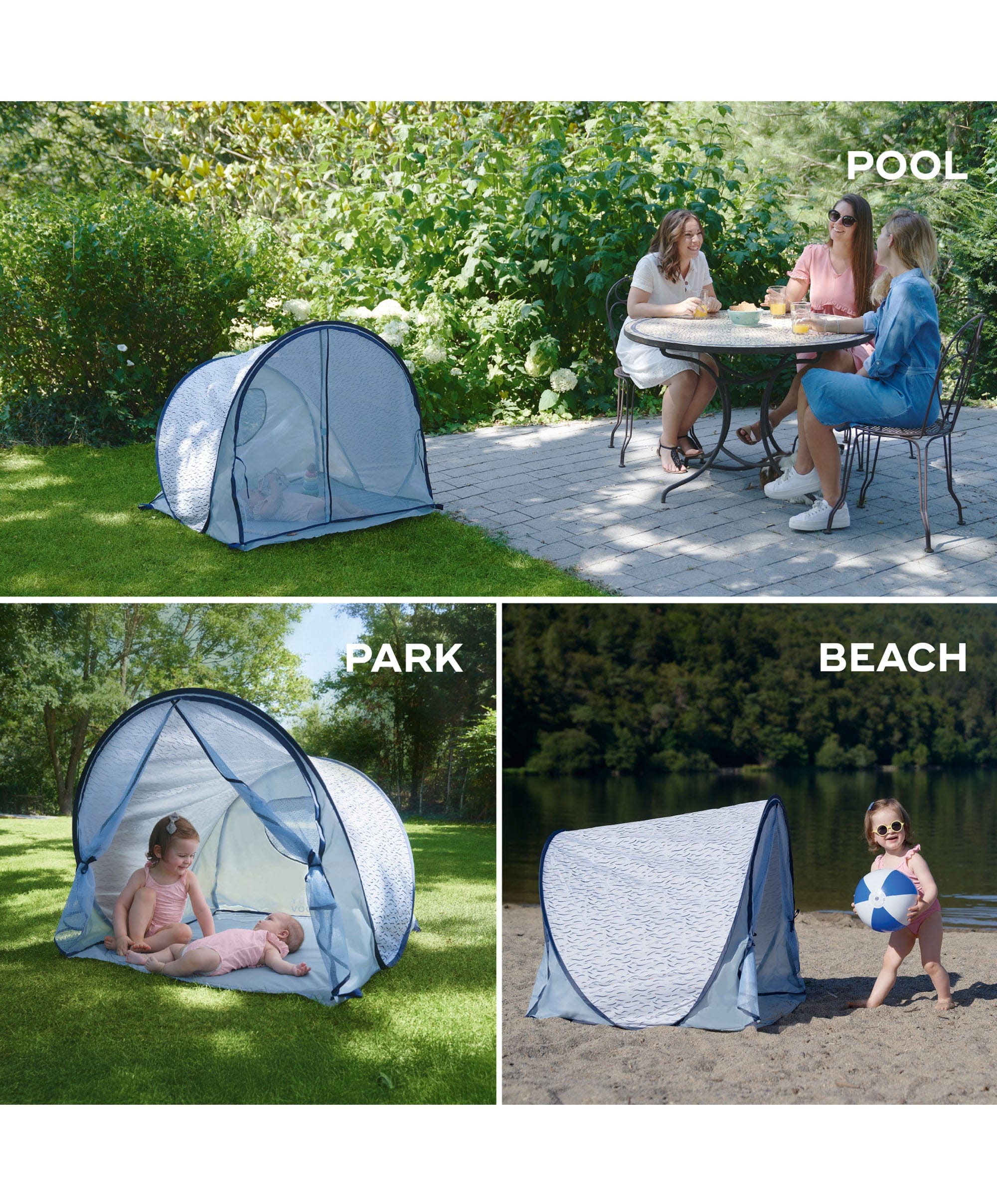 Babymoov Anti UV Summer Tent UPF 50+ Protection - Waves - Image 5