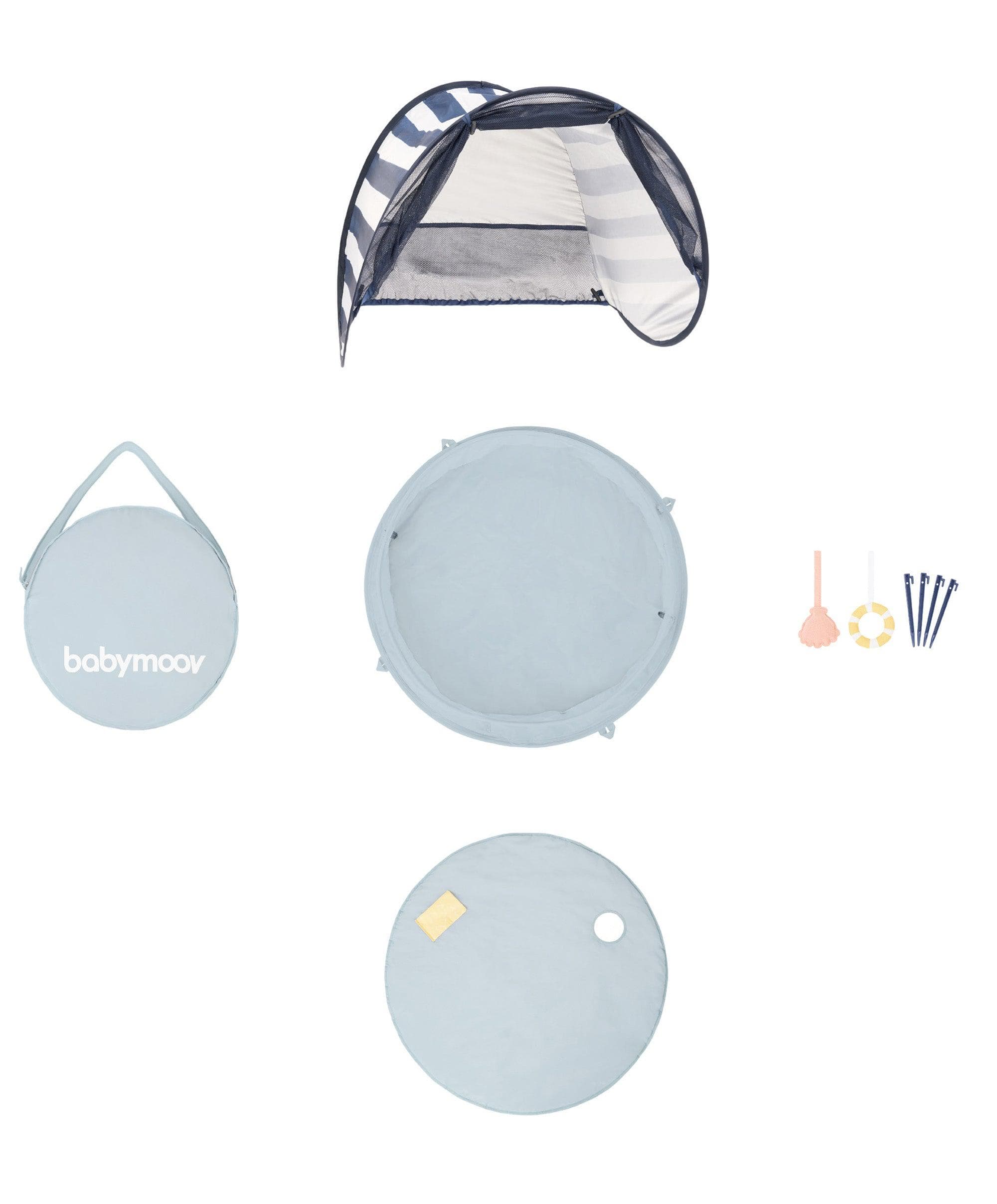 Babymoov Aquani Anti-UV Tent, Paddling Pool & Playpen UPF 50+ - Mariniere - Image 5