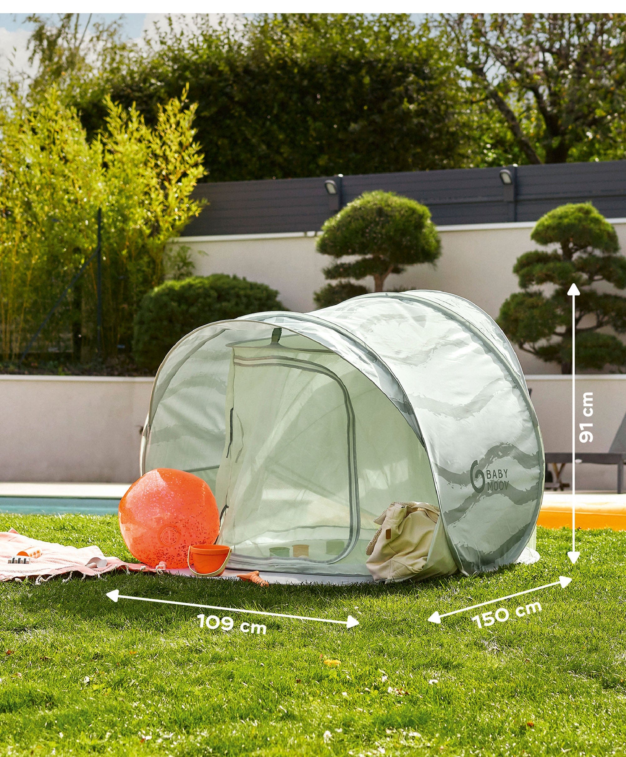 Babymoov Moov & Protect XL Anti UV Refreshing Tent - Green Lagoon - Image 8