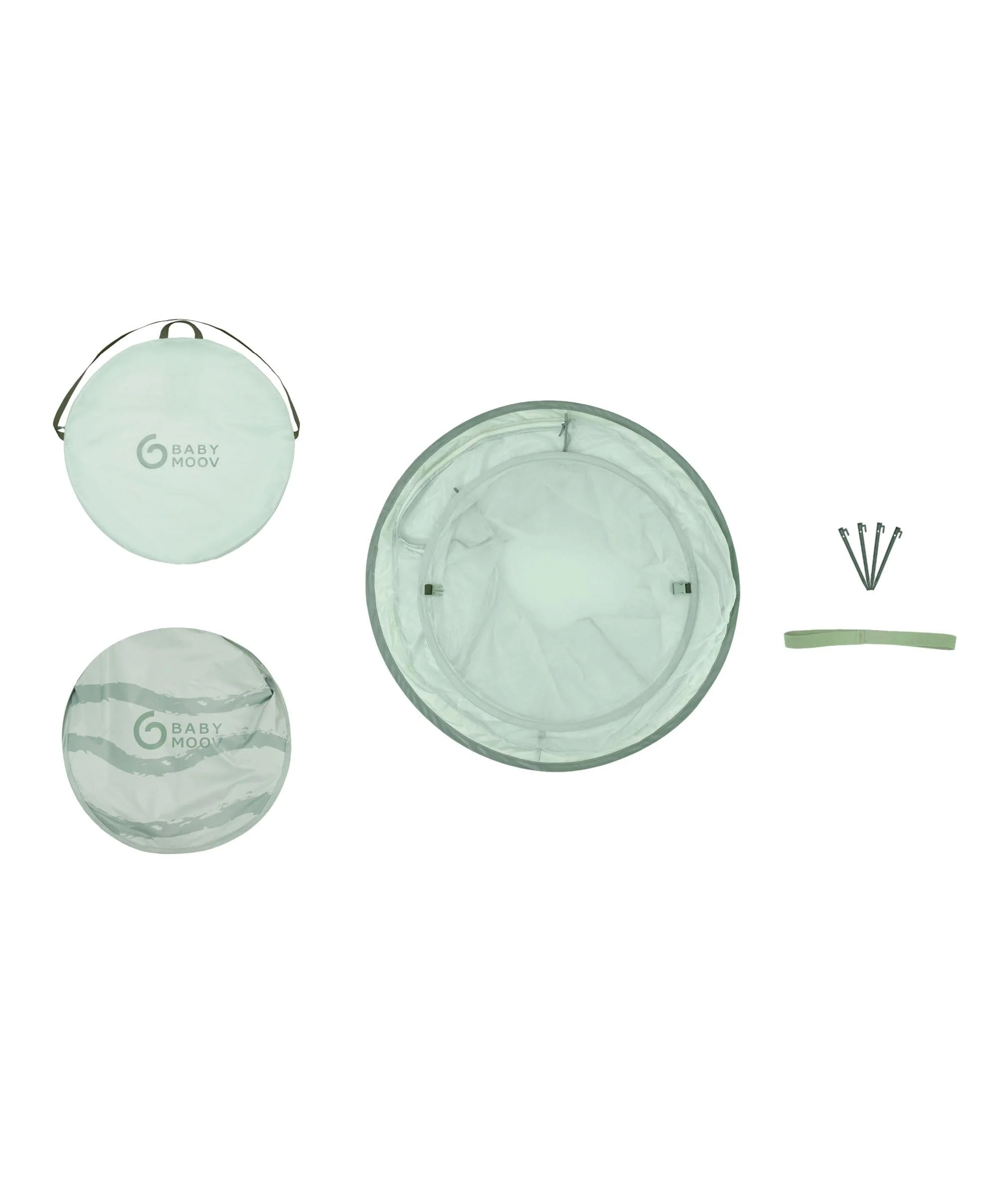 Babymoov Moov & Protect XL Anti UV Refreshing Tent - Green Lagoon - Image 9