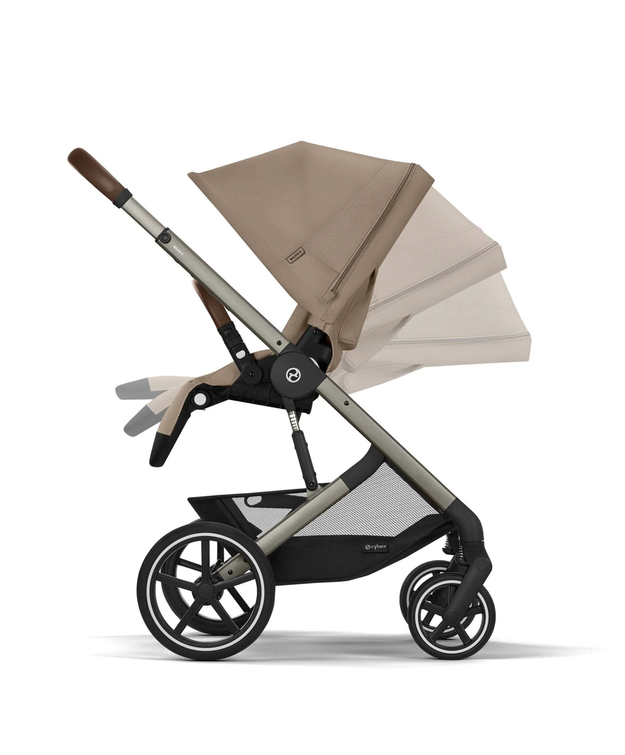 Cybex Balios Pushchair Bundle with Cybex Cloud T Car Seat (7 pieces) – Almond Beige - Image 6