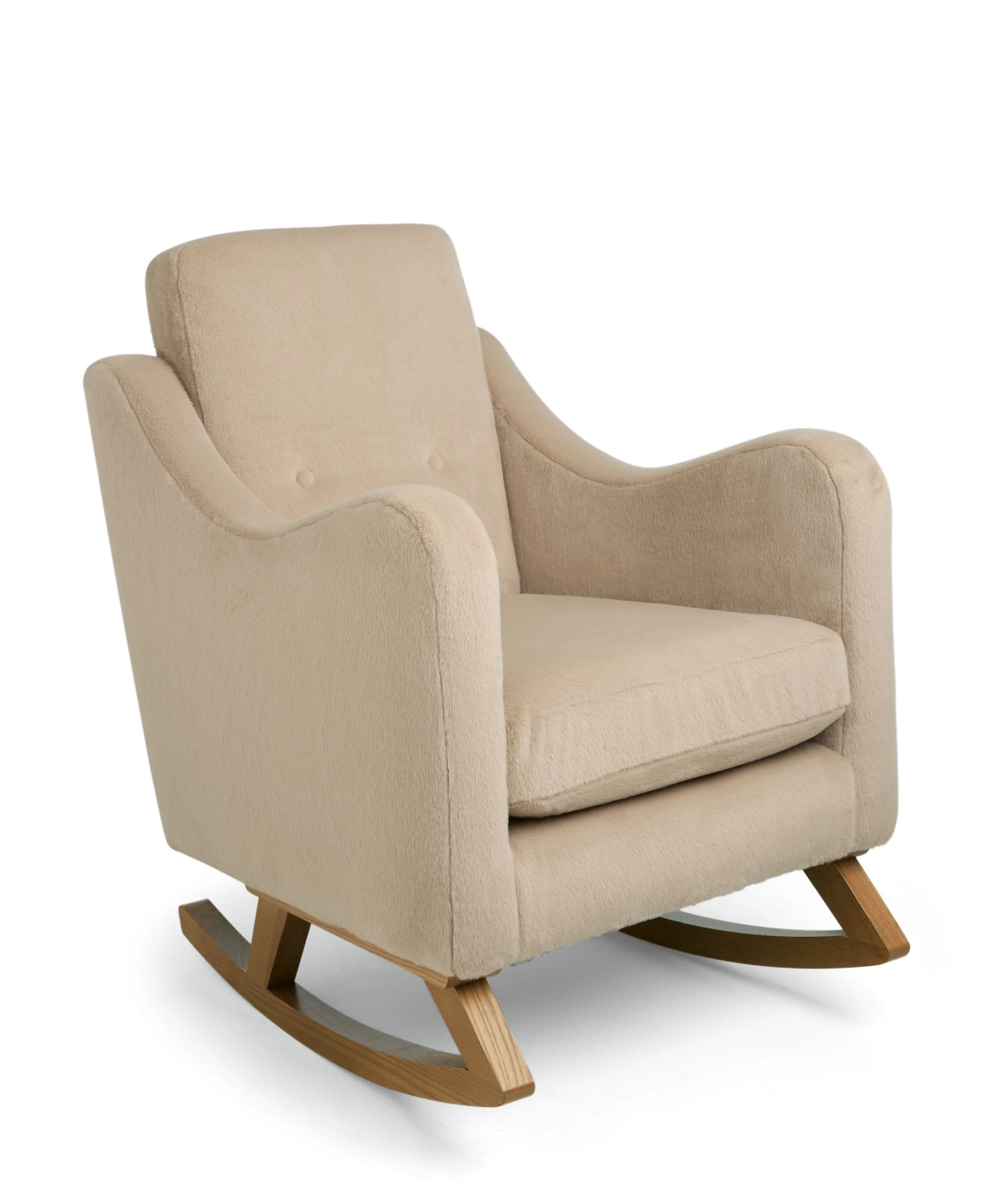 Bowdon Nursing Chair & Footstool Set - Almond Sherpa - Image 2