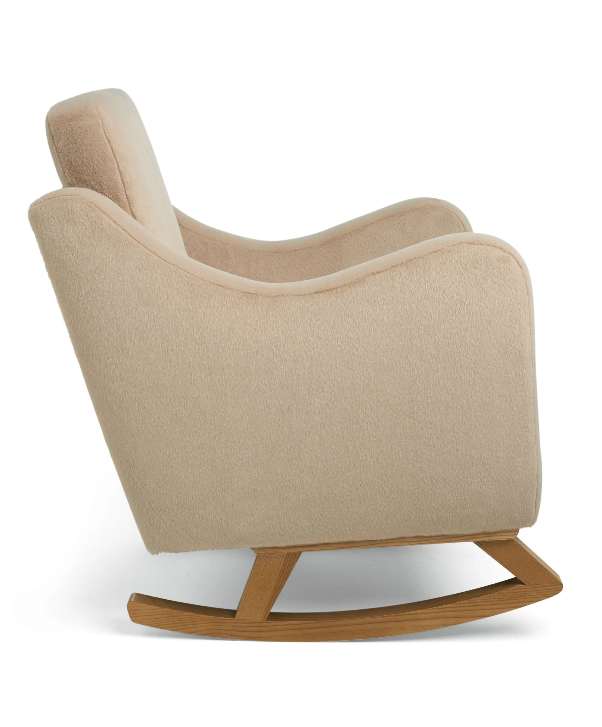 Bowdon Nursing Chair & Footstool Set - Almond Sherpa - Image 6