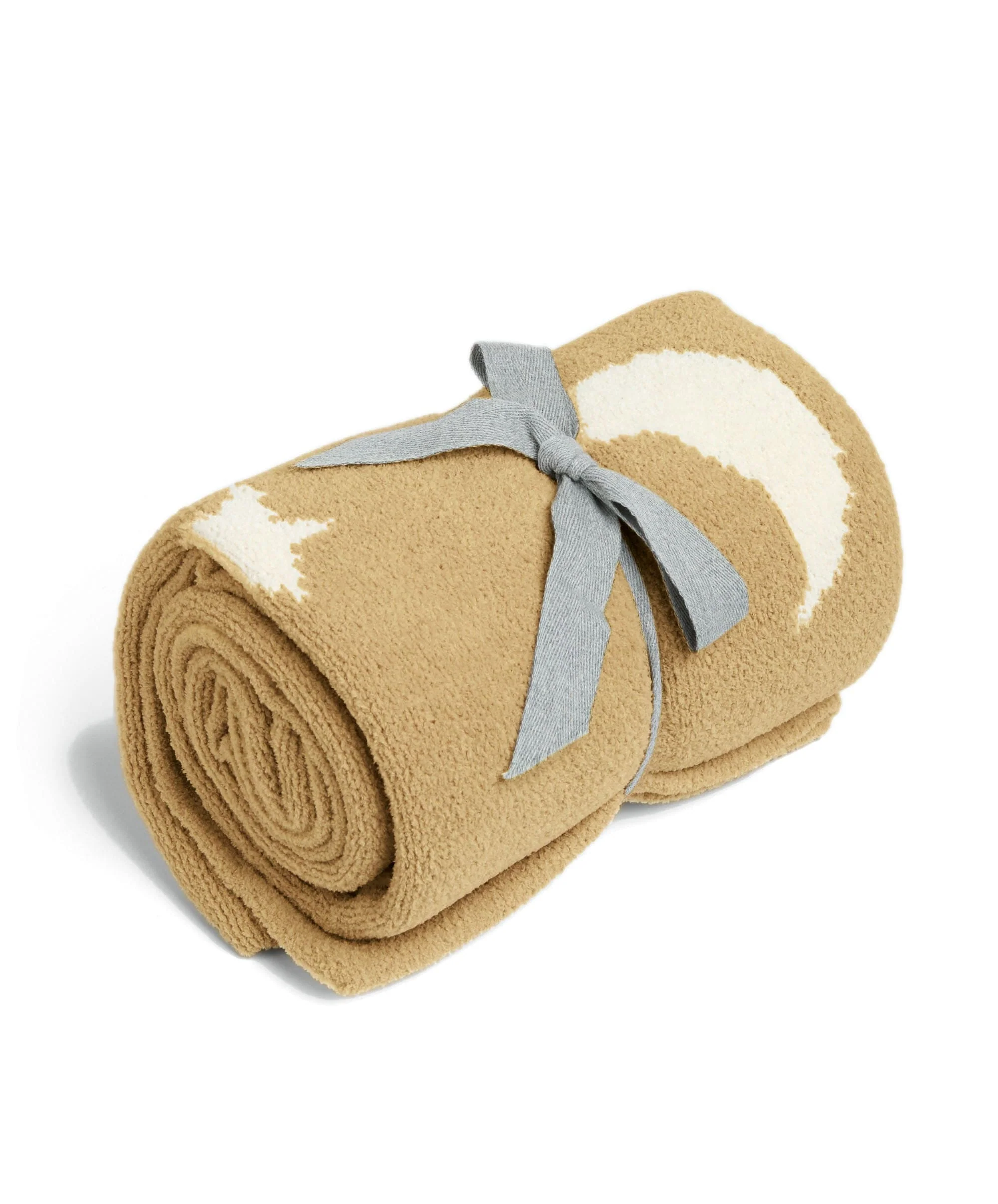 Chenille Blanket - Mustard Moon/Star - Image 2