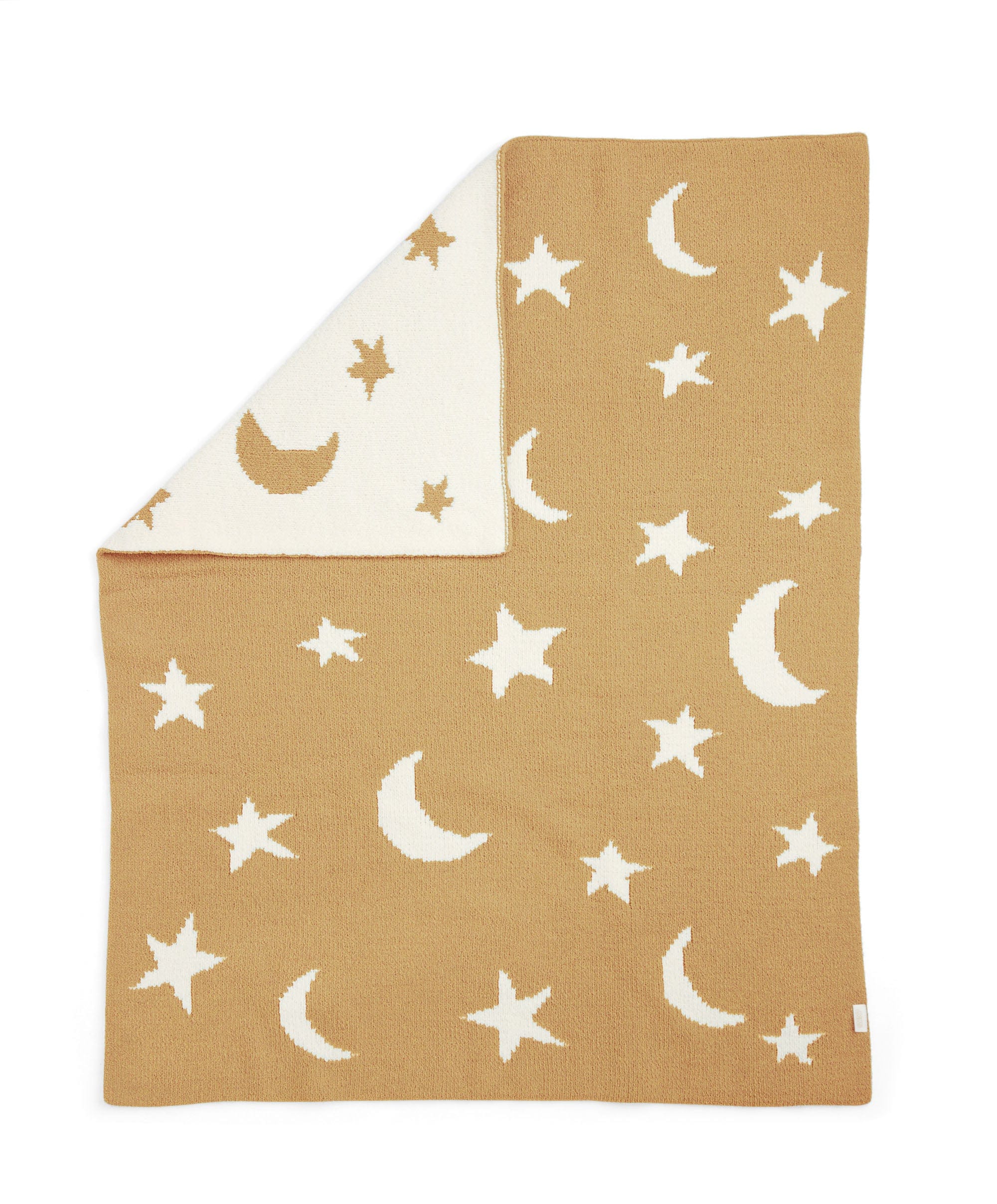 Chenille Blanket - Mustard Moon/Star - Image 3