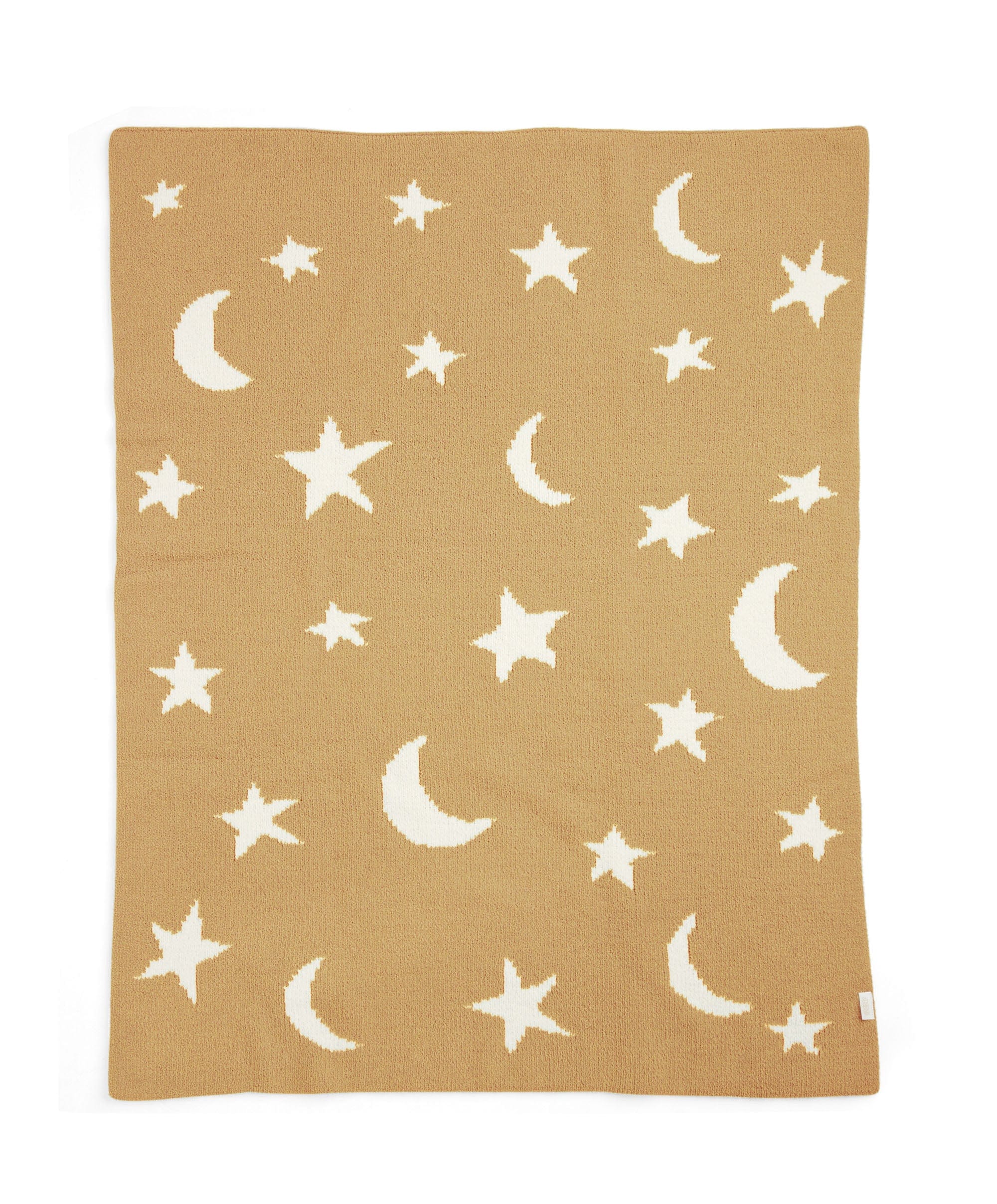 Chenille Blanket - Mustard Moon/Star - Image 4