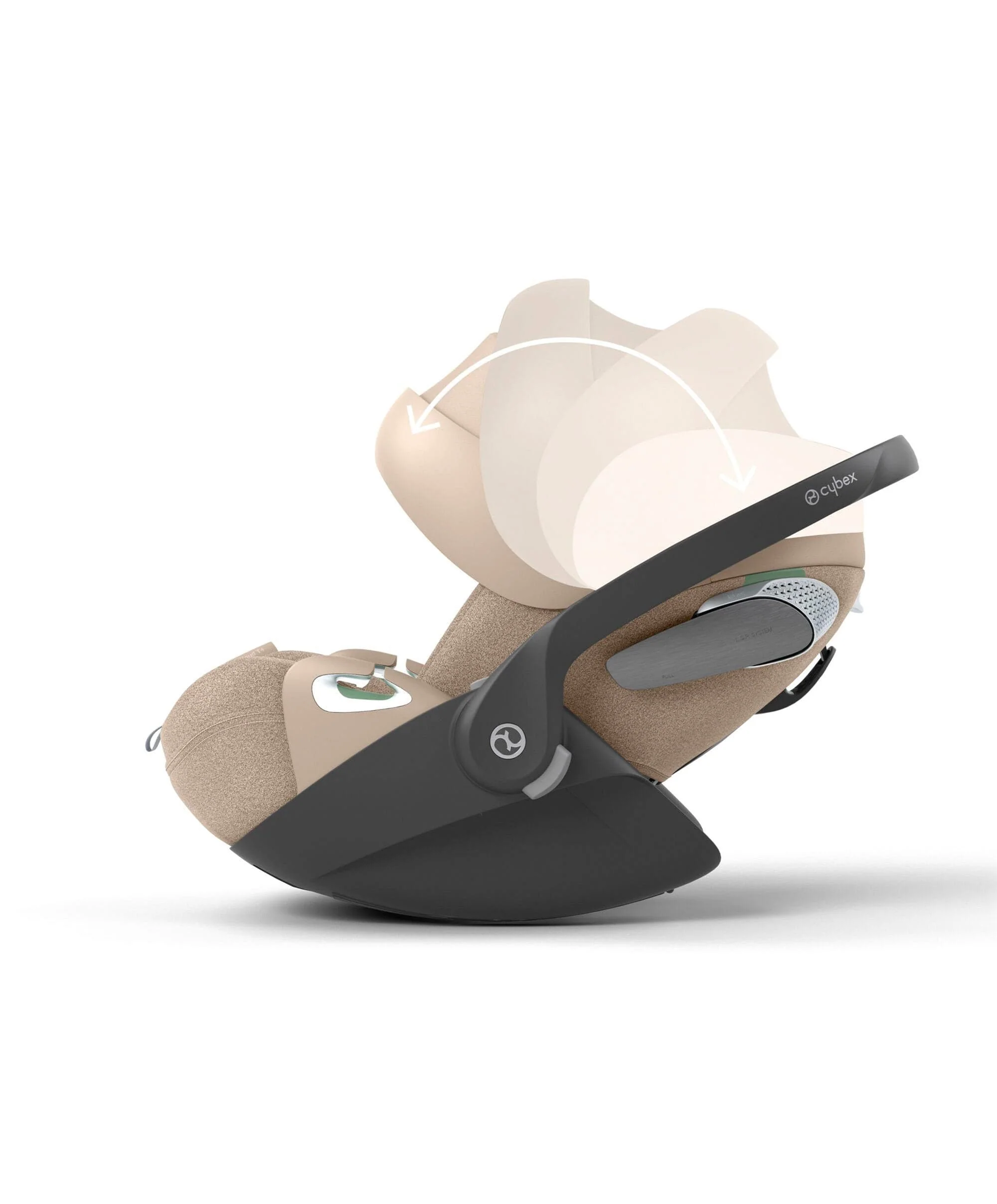 Cybex Cloud T i-Size Plus Rotating Baby Car Seat - Cozy Beige - Image 9