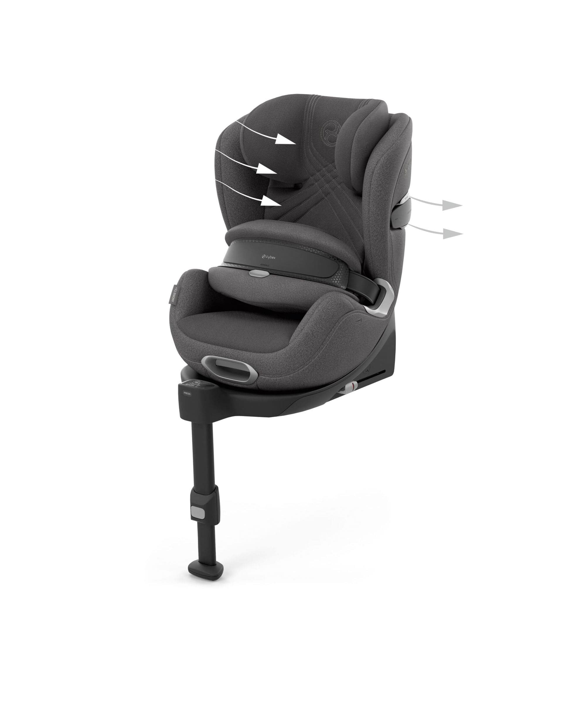 Cybex Anoris T2 i-Size Airbag Car Seat – Mirage Grey - Image 3