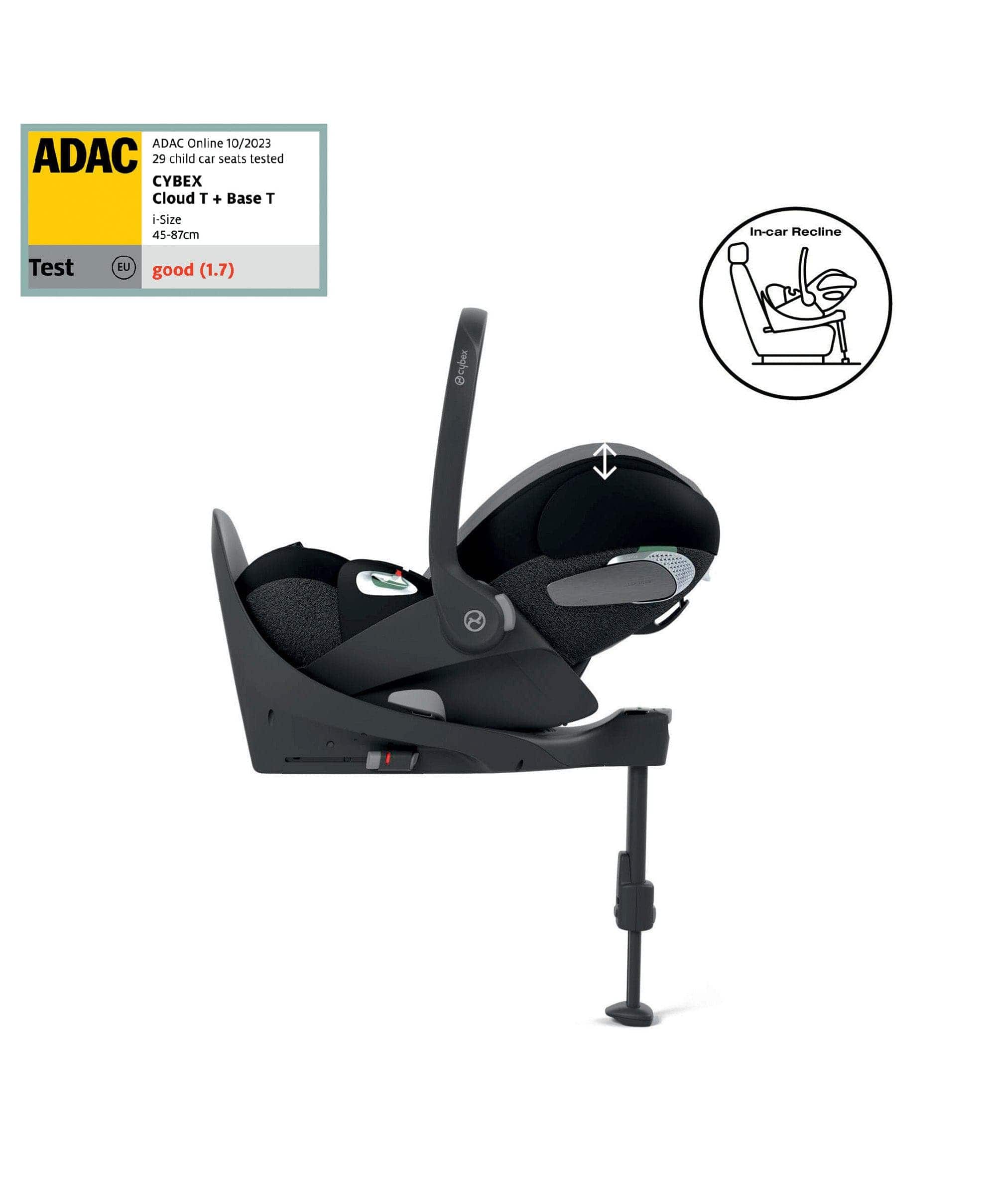 Cybex Cloud T i-Size Rotating Baby Car Seat - Sepia Black - Image 4