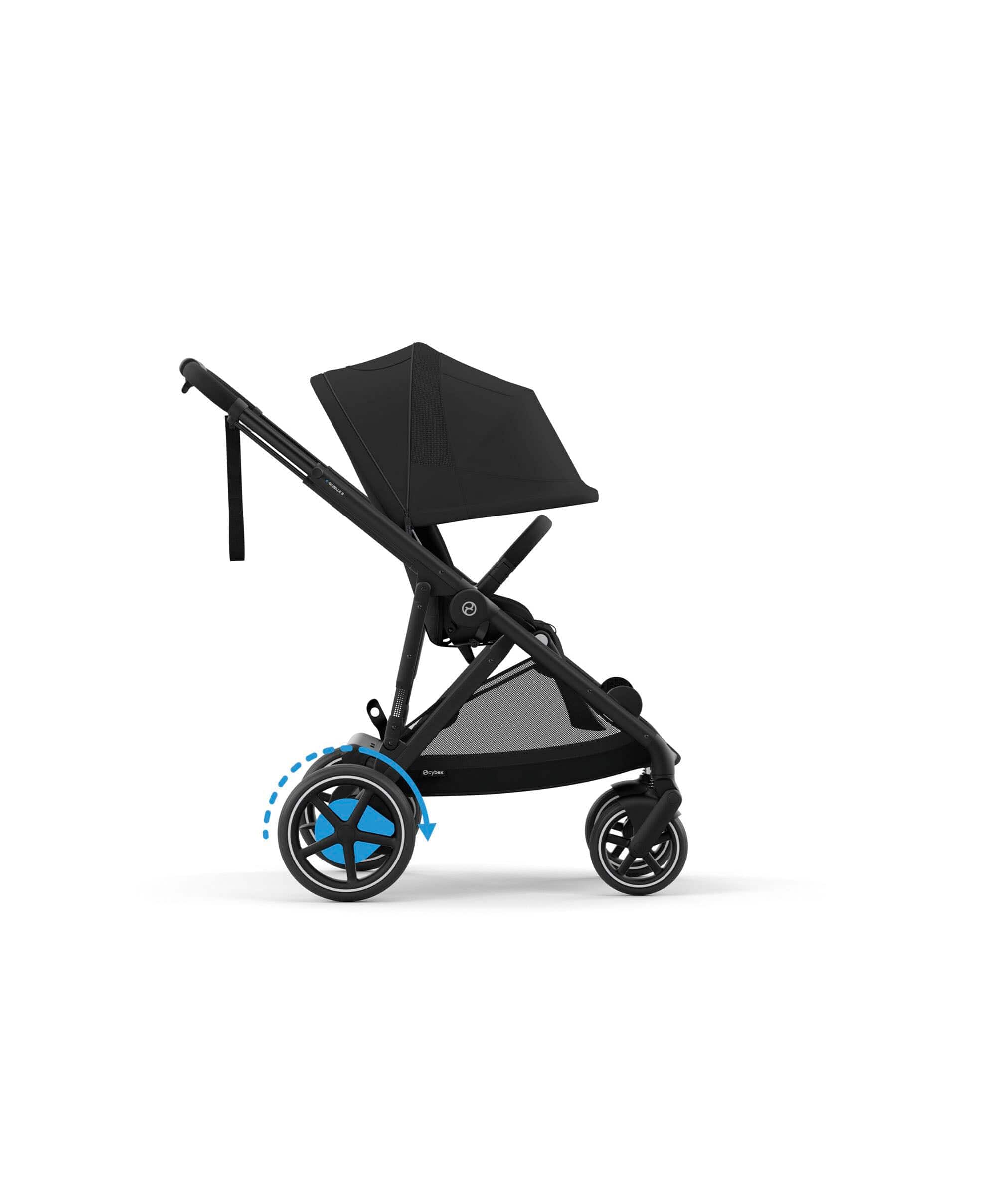 Cybex e-Gazelle S Electric Single to Double Pushchair - Black - Image 2