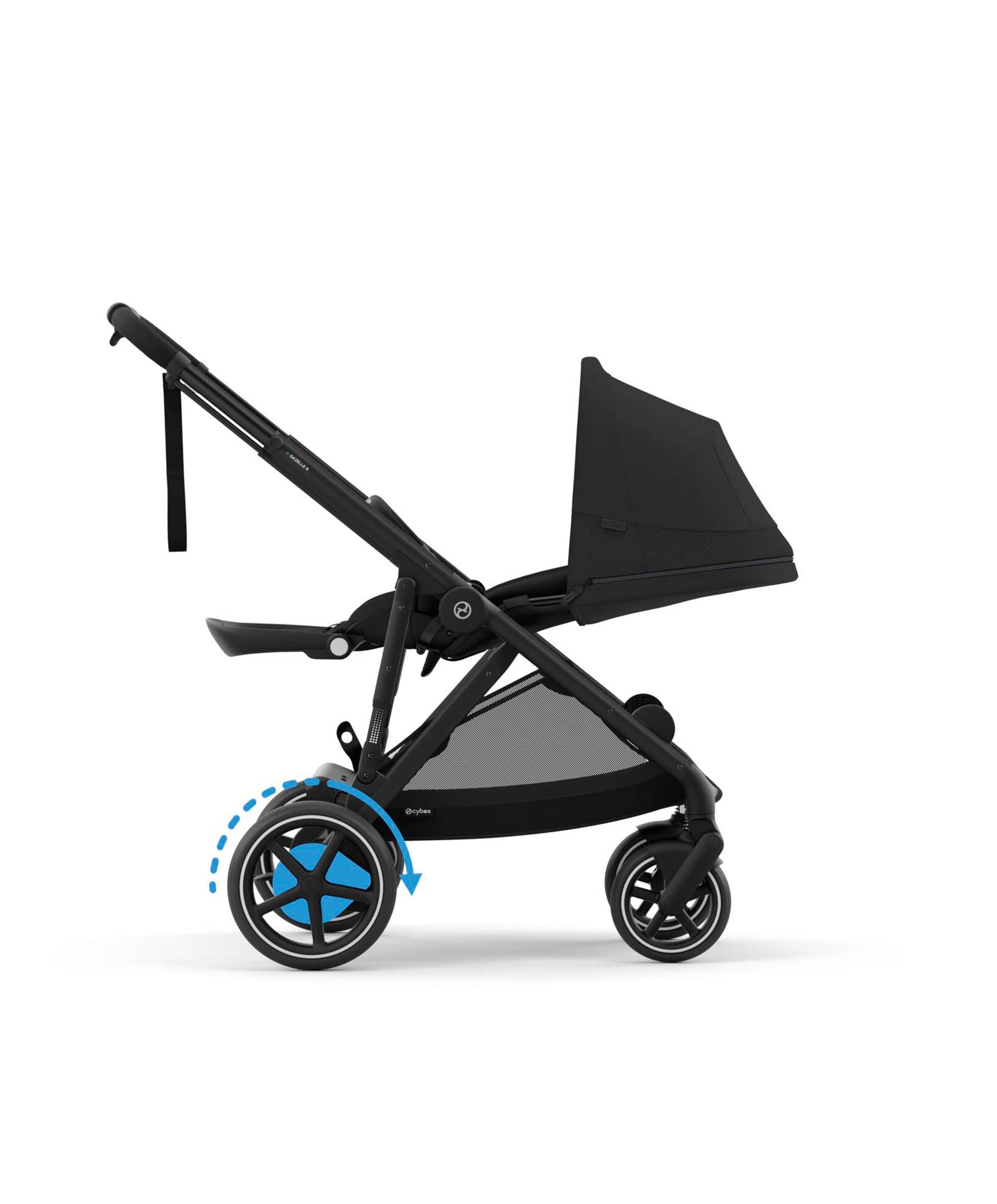 Cybex e-Gazelle S Electric Single to Double Pushchair - Black - Image 5