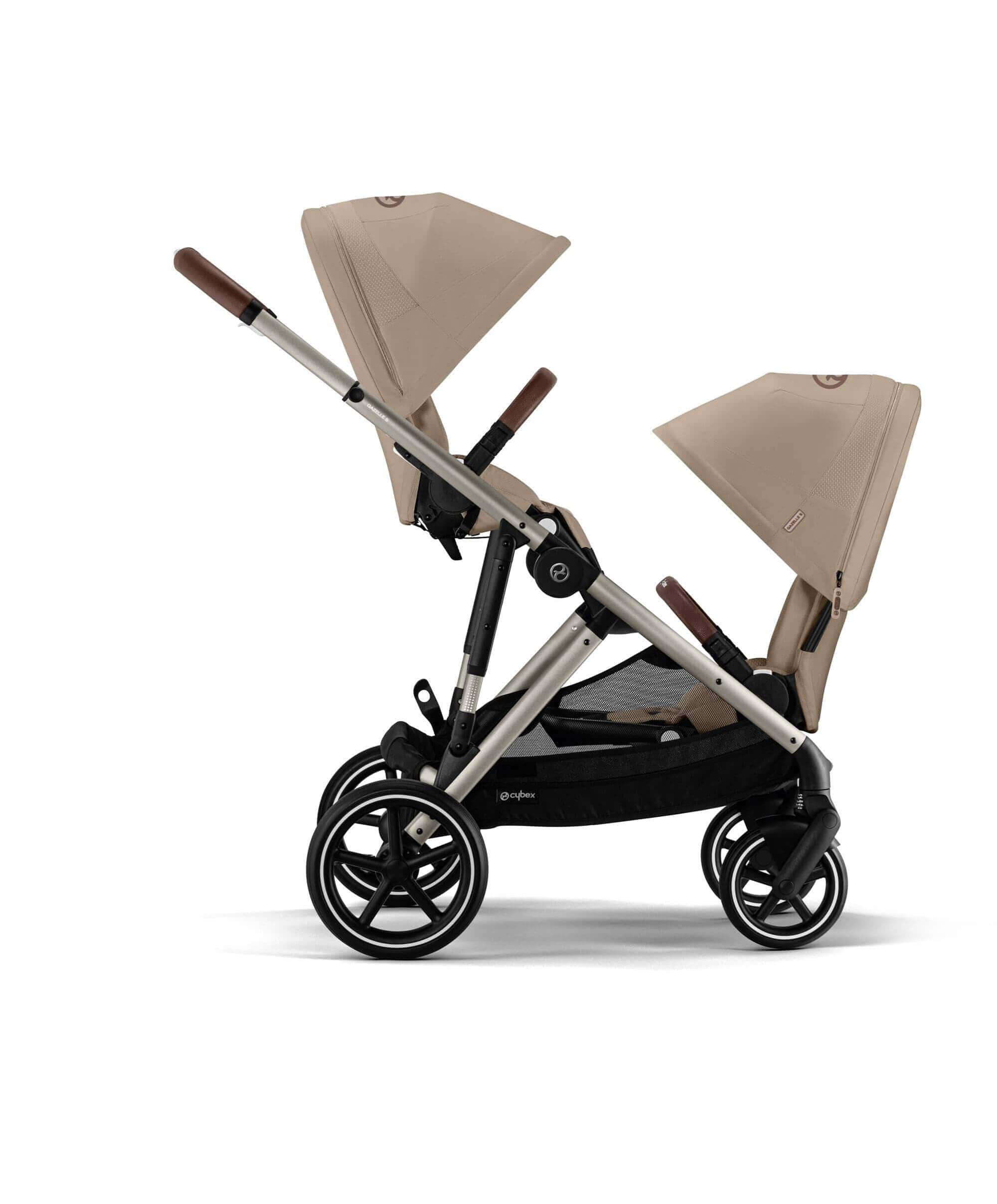 Cybex Gazelle S Twin Pushchair Bundle (12 Pieces) - Almond Beige - Image 11