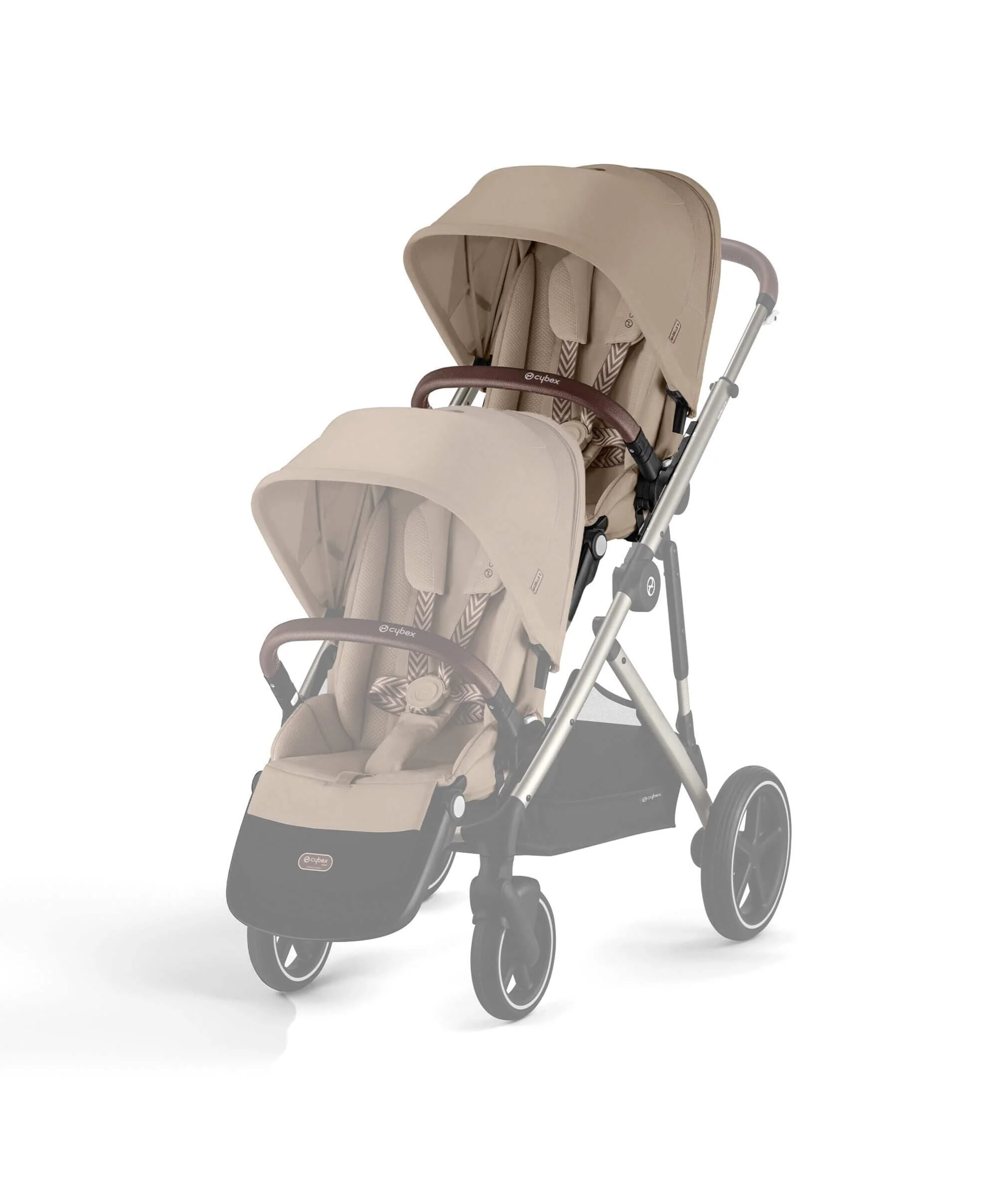 Cybex Gazelle S Twin Pushchair Bundle (12 Pieces) - Almond Beige - Image 4