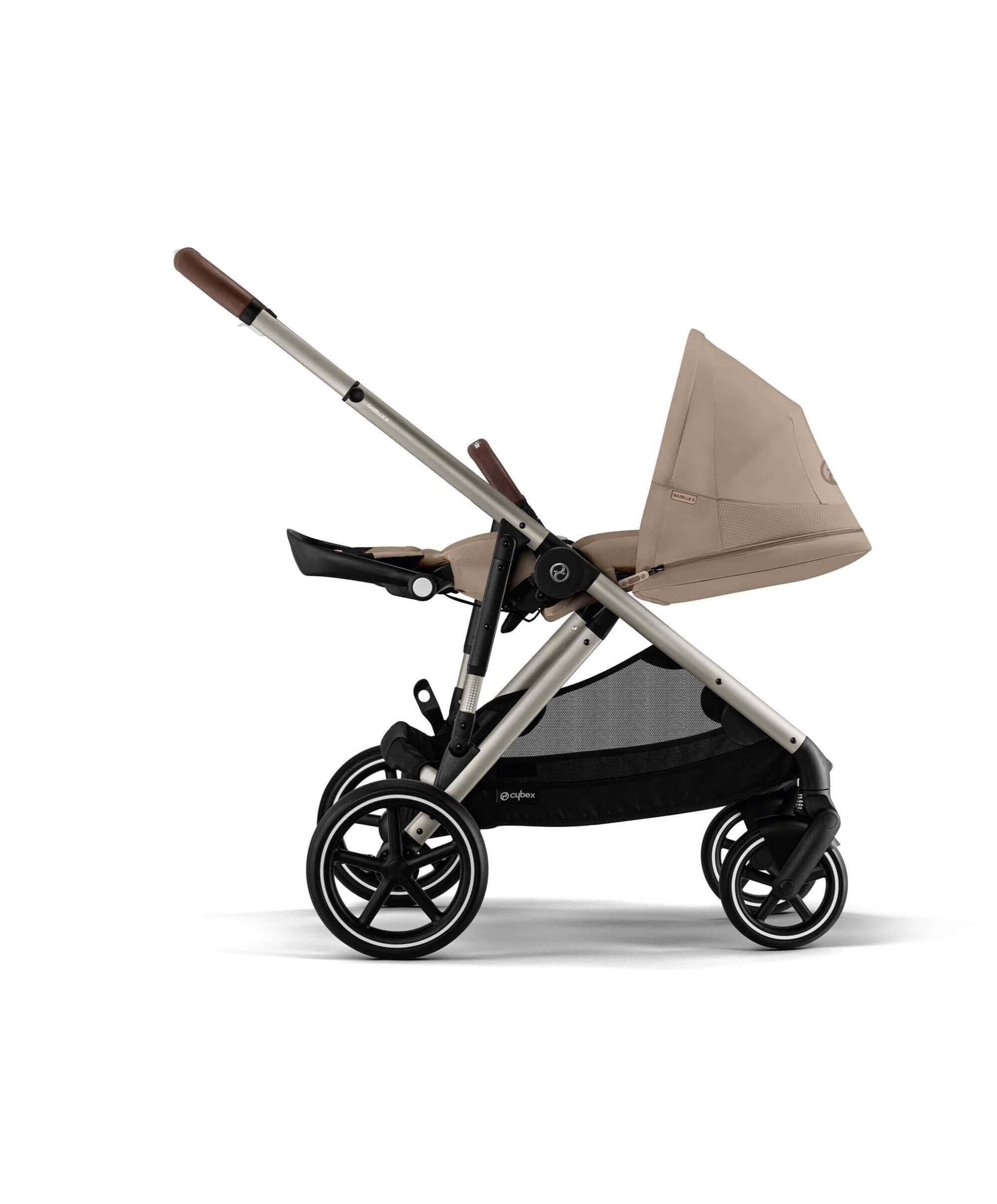 Cybex Gazelle S Twin Pushchair Bundle (12 Pieces) - Almond Beige - Image 7