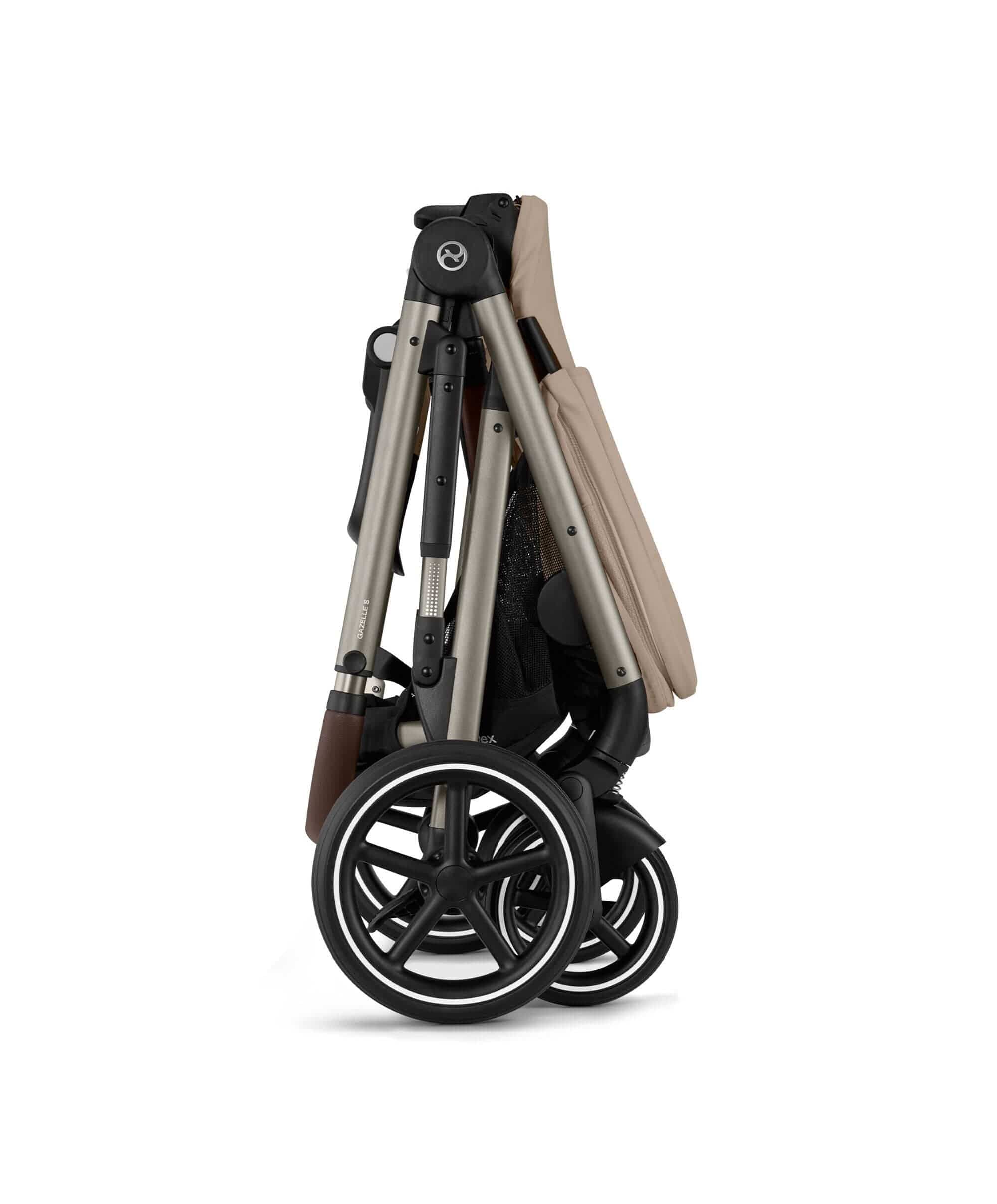 Cybex Gazelle S Twin Pushchair Bundle (12 Pieces) - Almond Beige - Image 9