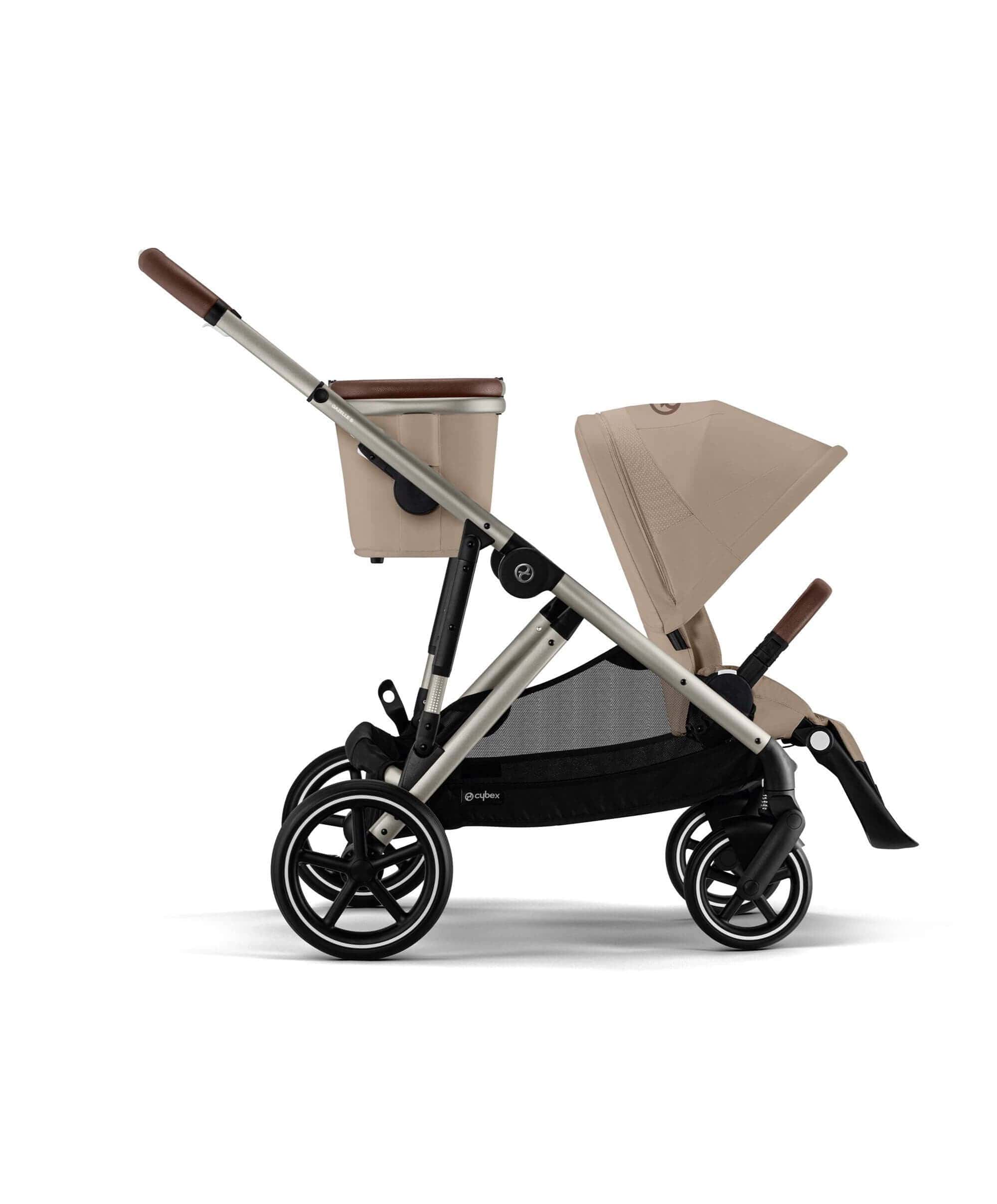 Cybex Gazelle S Twin Pushchair Bundle with Cybex Cloud T i-Size Rotating Baby Car Seat & Base (16 Pieces)- Almond Beige - Image 13