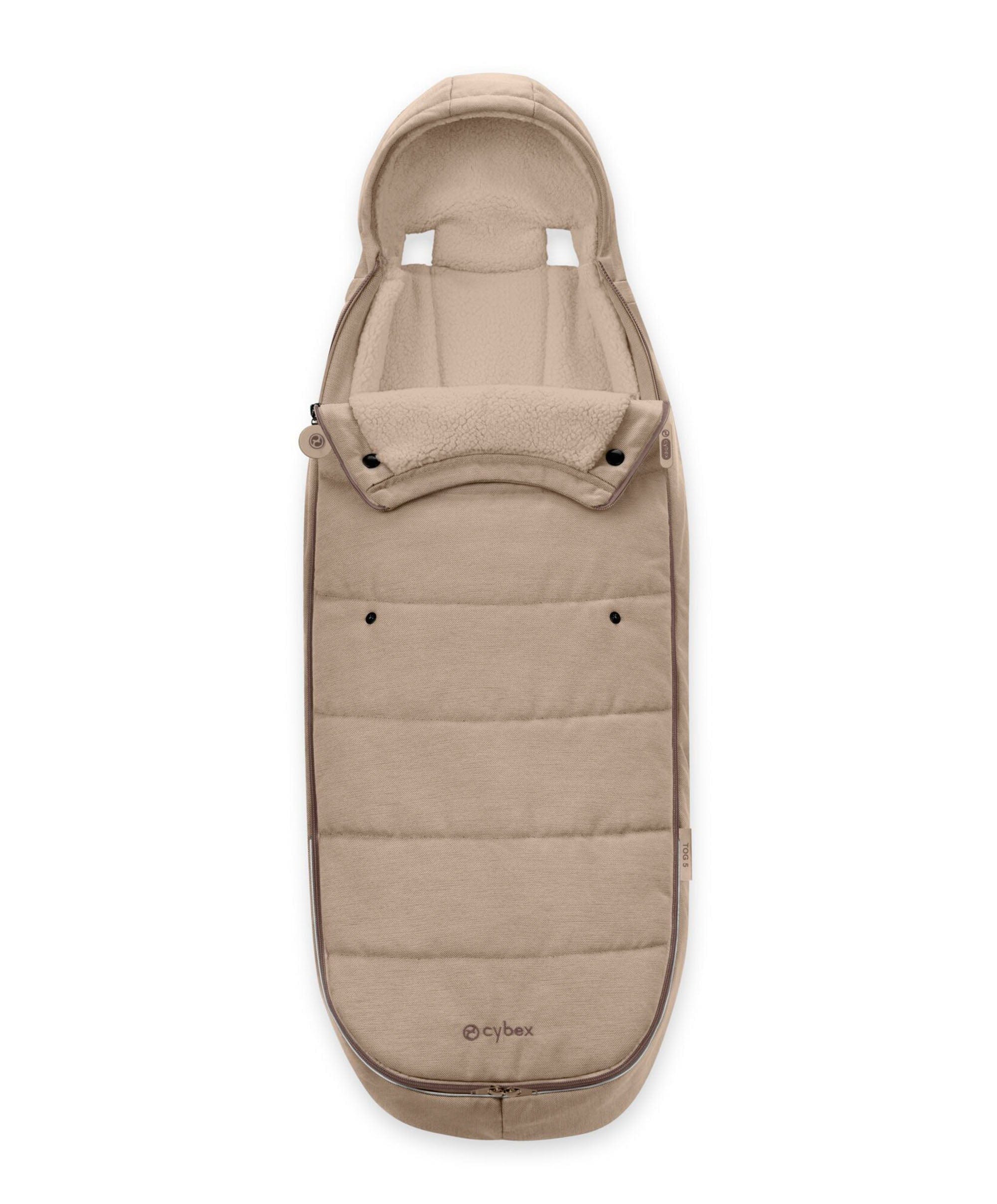 Cybex Gold Pushchair Footmuff Almond Beige - Image 2