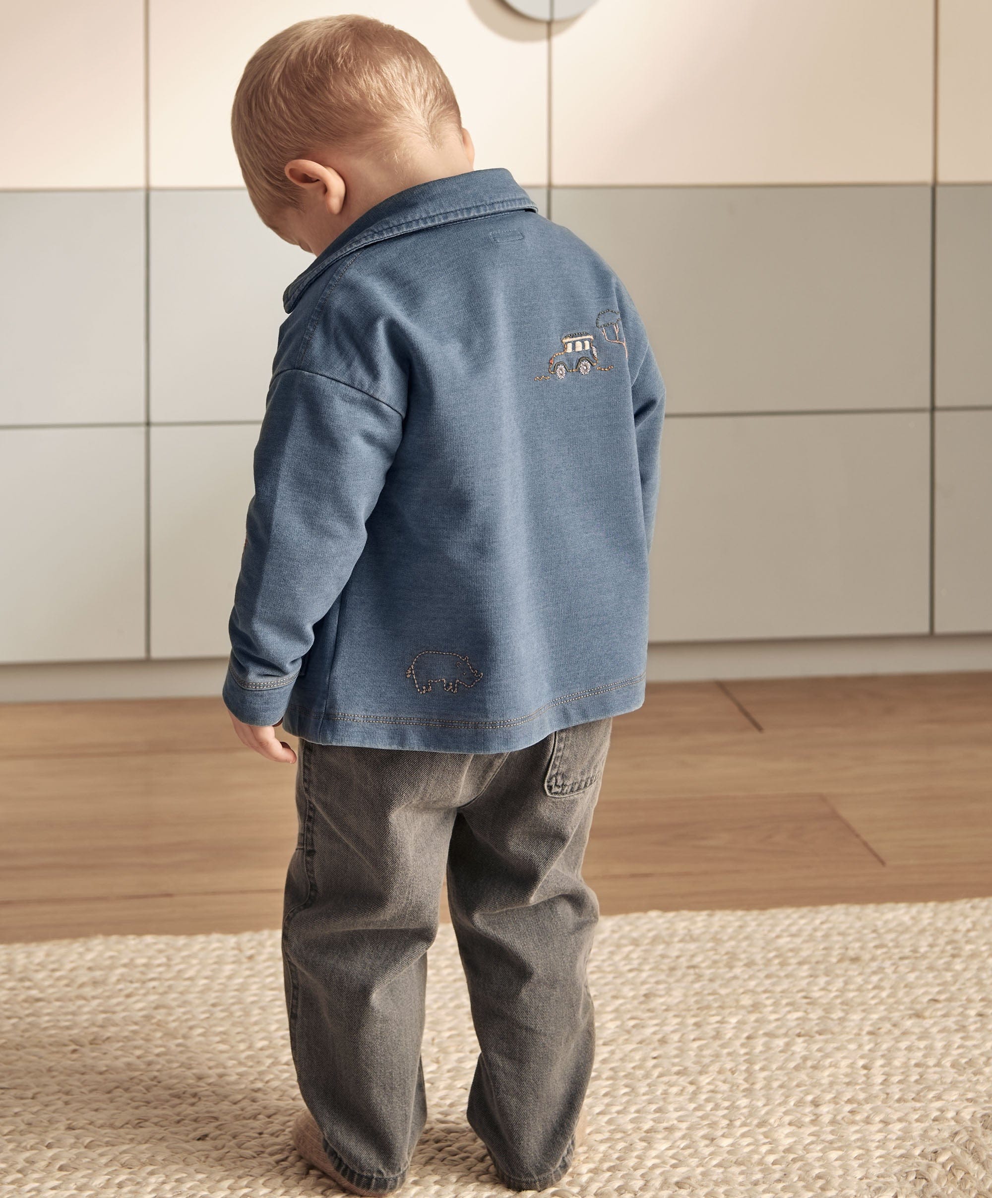 Denim Shacket & T-Shirt - Image 3