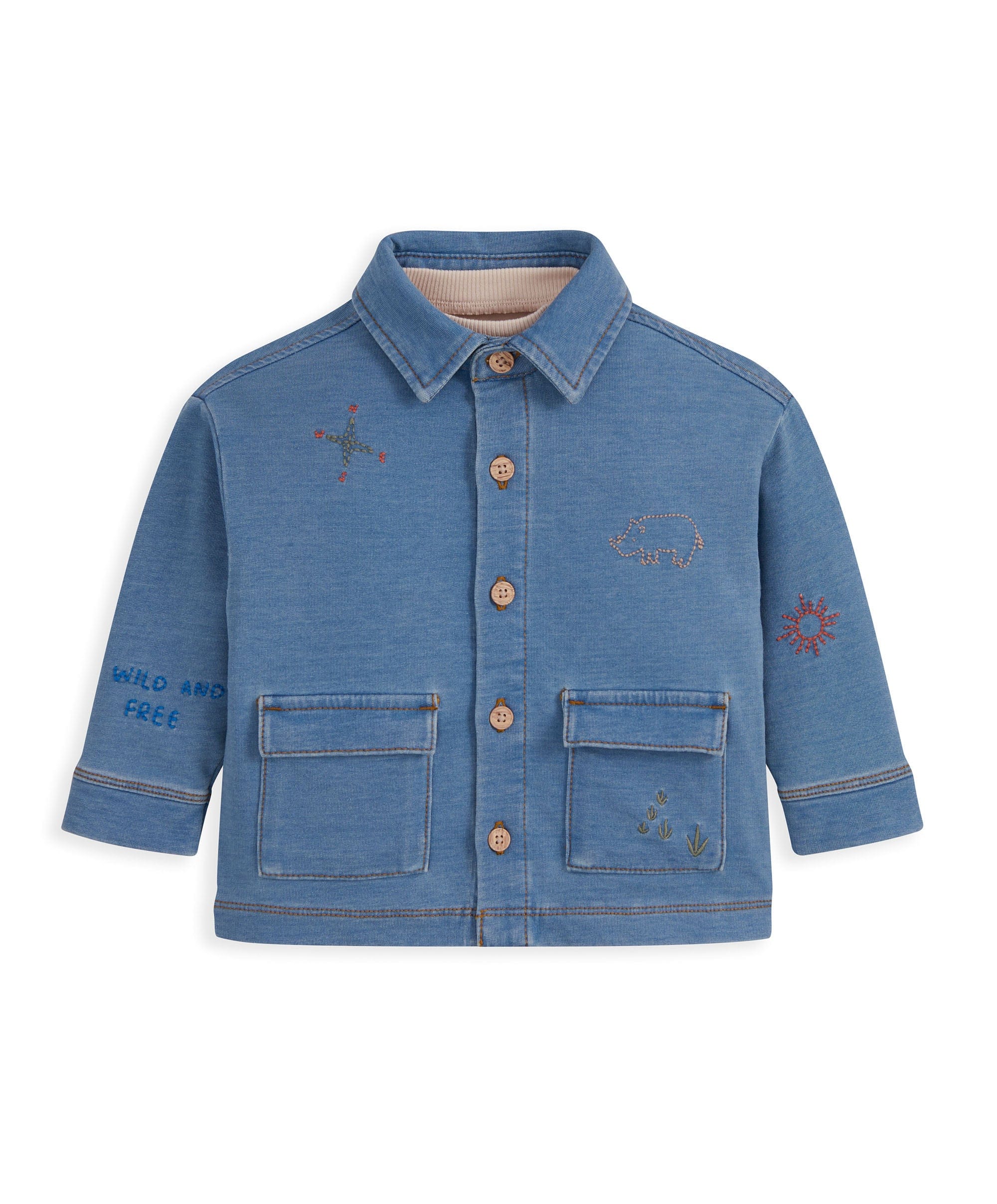 Denim Shacket & T-Shirt - Image 7