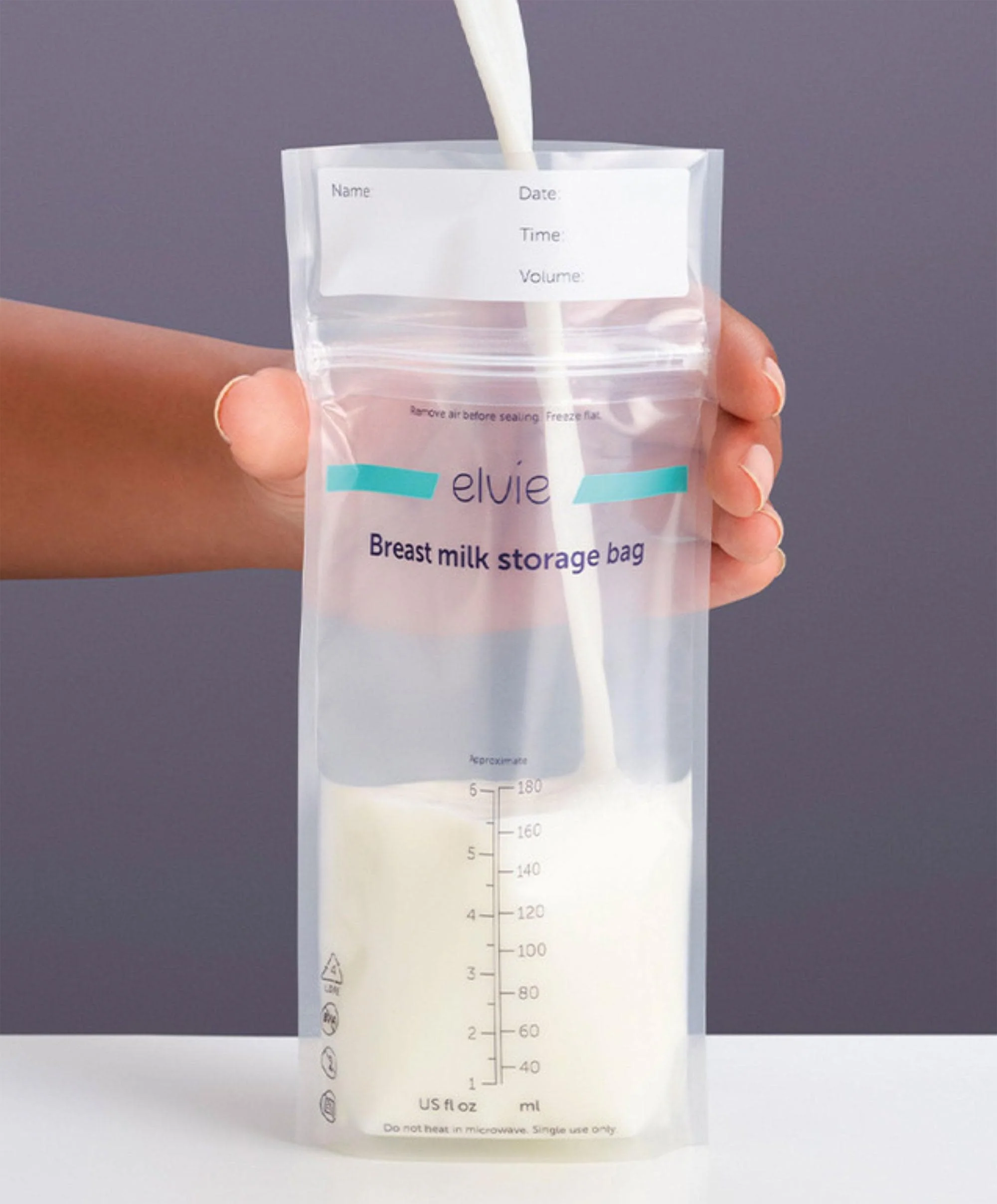 Elvie Breast Milk Storage Bags - Pack of 100 - Image 3