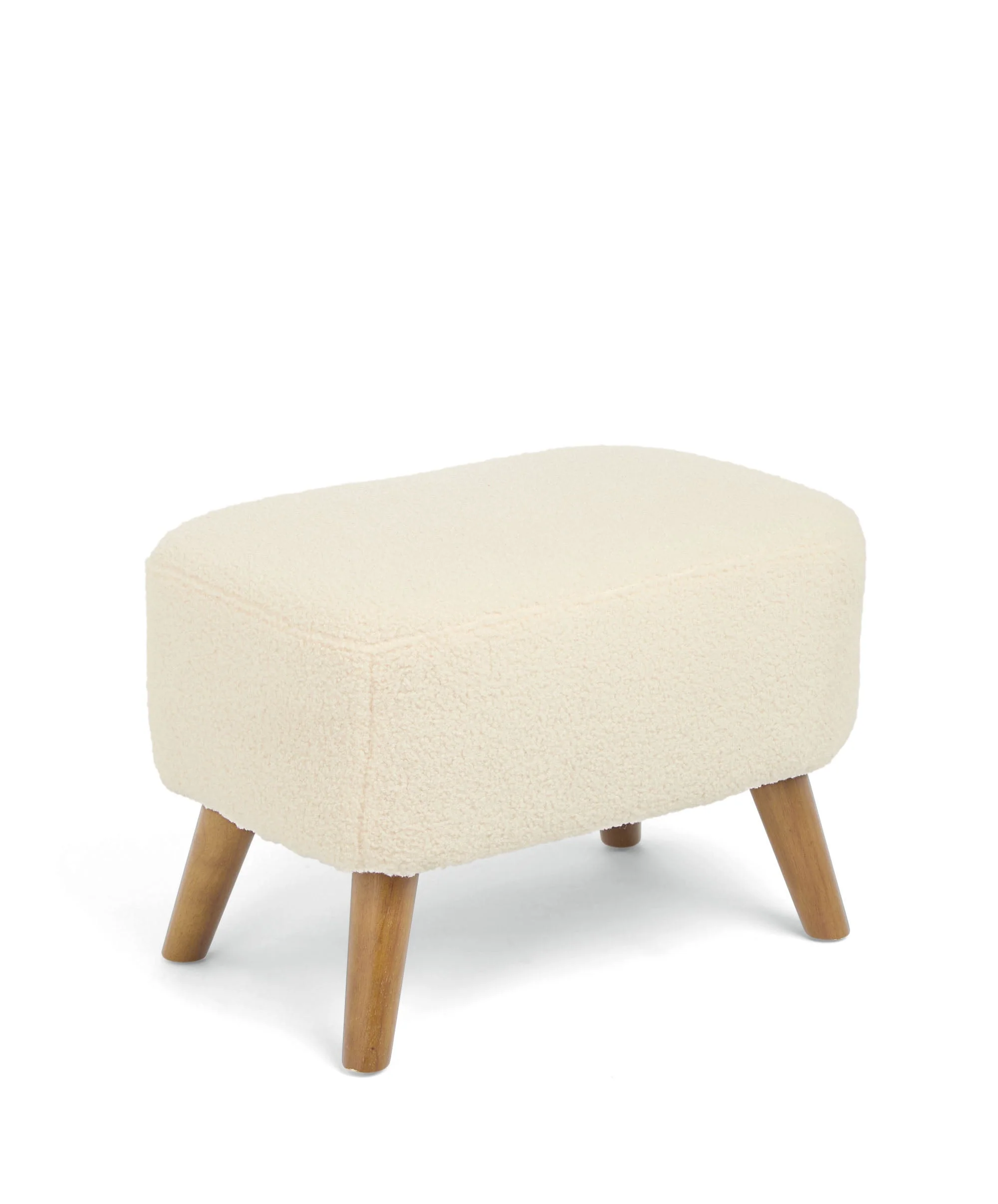 Elwood Nursing Chair & Stool - Off White Boucle - Image 3