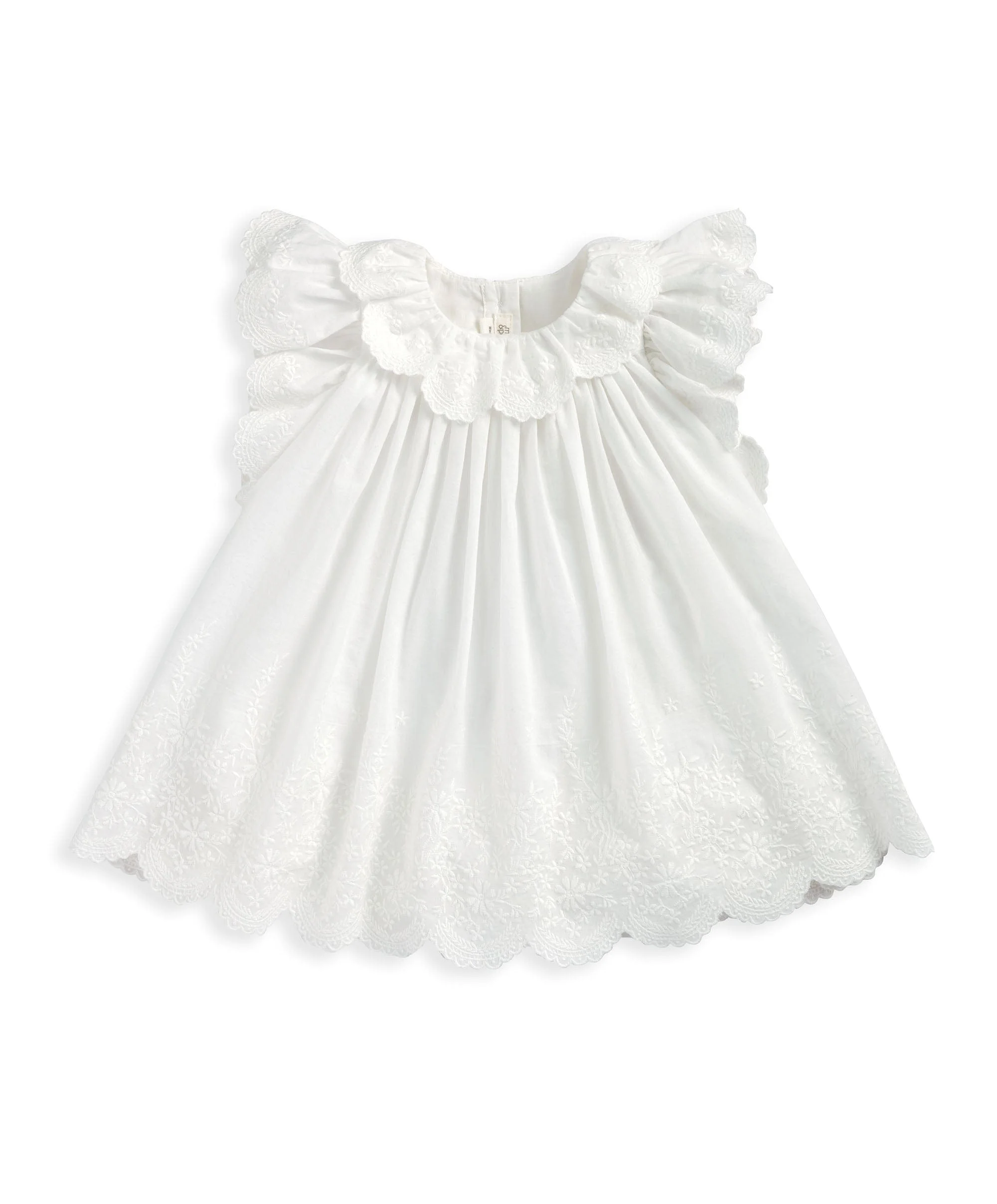 Embroidered Frill Bodysuit Dress - Image 2