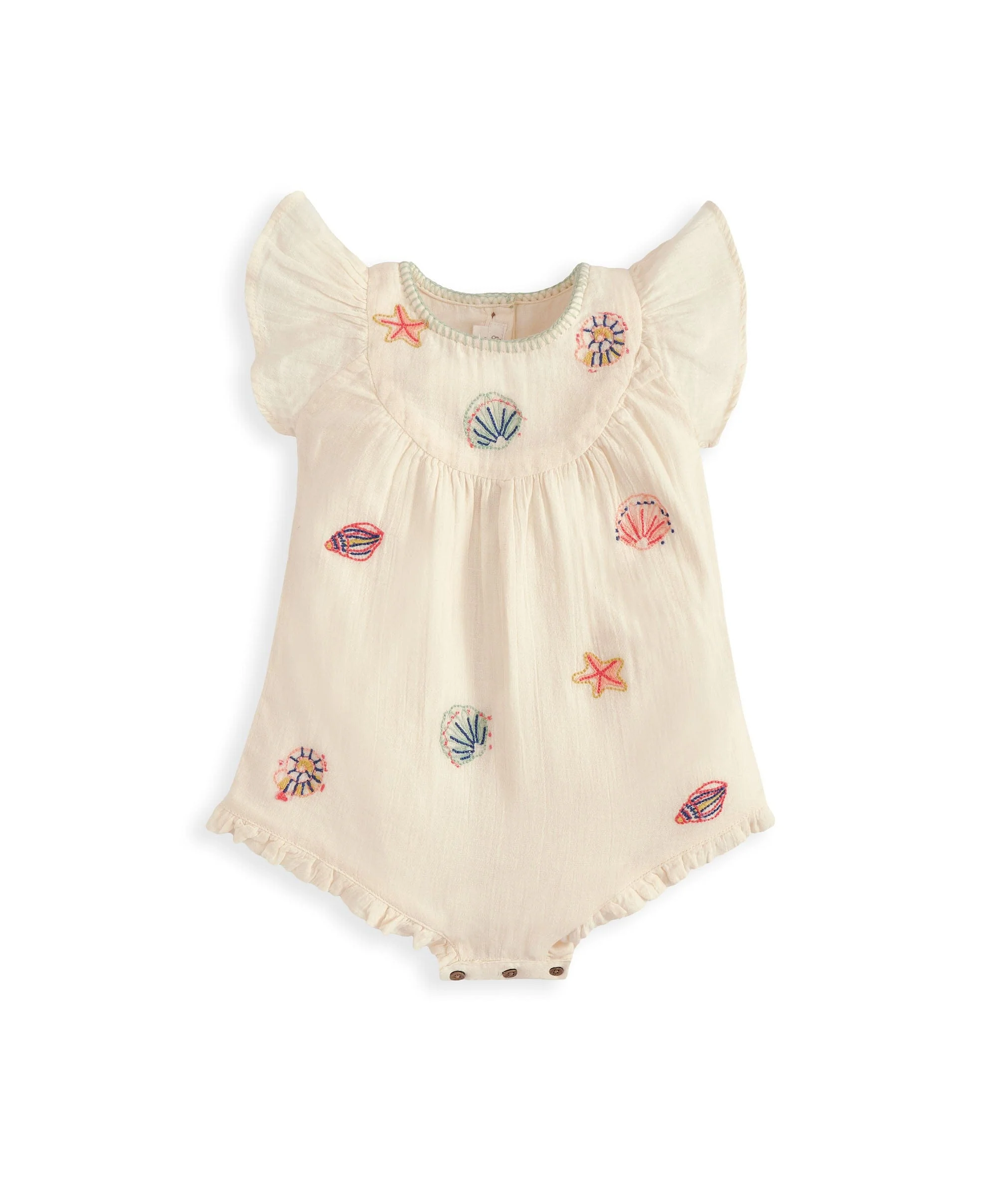 Pink Embroidered Romper - Image 3