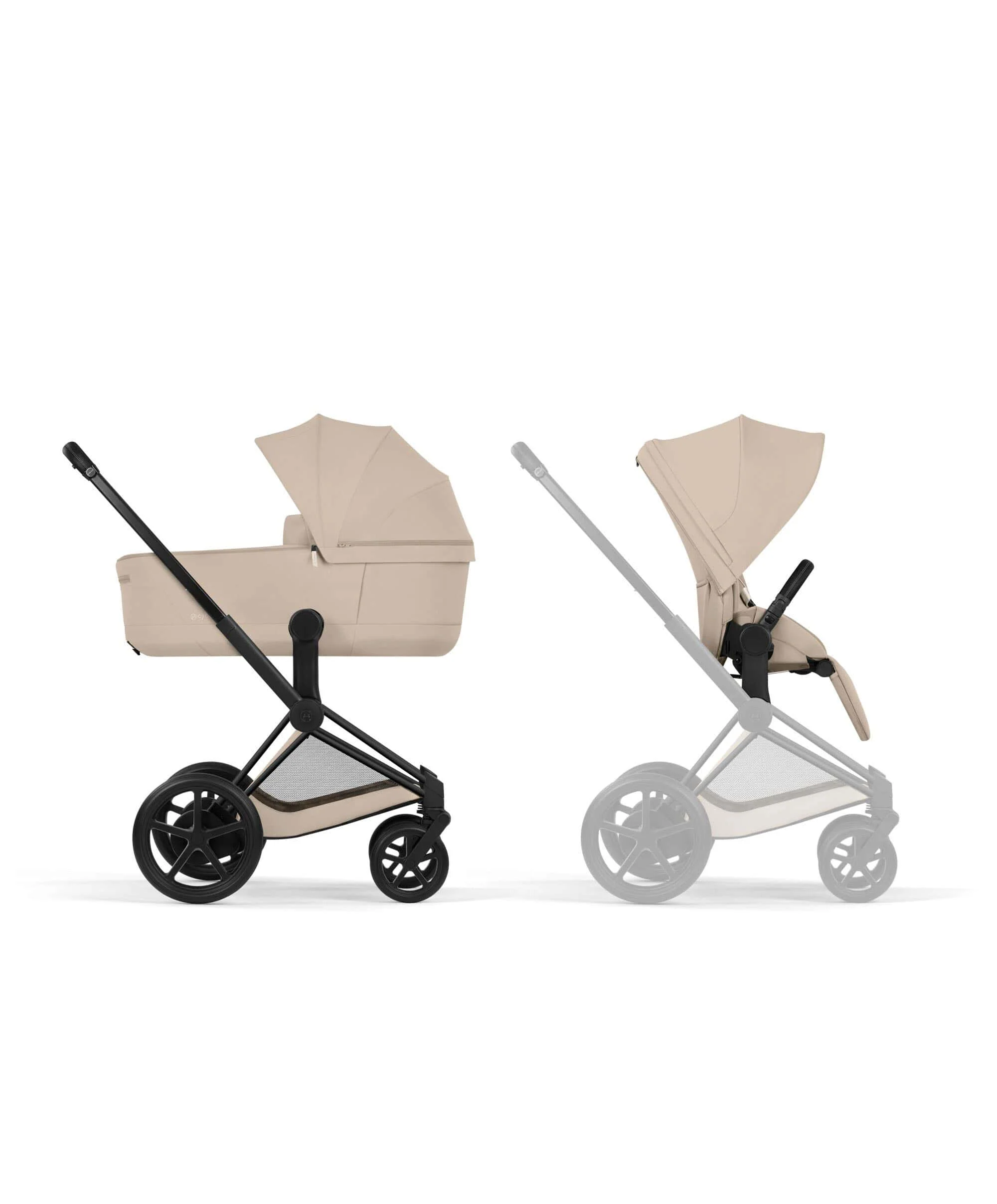 Cybex e-Priam Ultimate Pushchair Bundle with Cybex Cloud T i-Size Rotating Baby Car Seat & Base - Sepia Black - Image 11