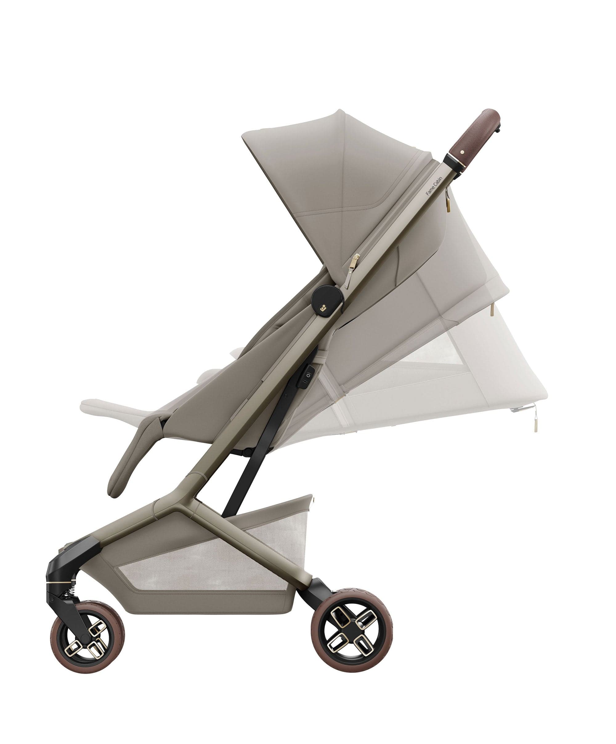 Maxi-Cosi Fame Cabin Pushchair Bundle with Maxi-Cosi Coral Slide Pro Car Seat & Base (5 Pieces) - Sapphire Sand - Image 4