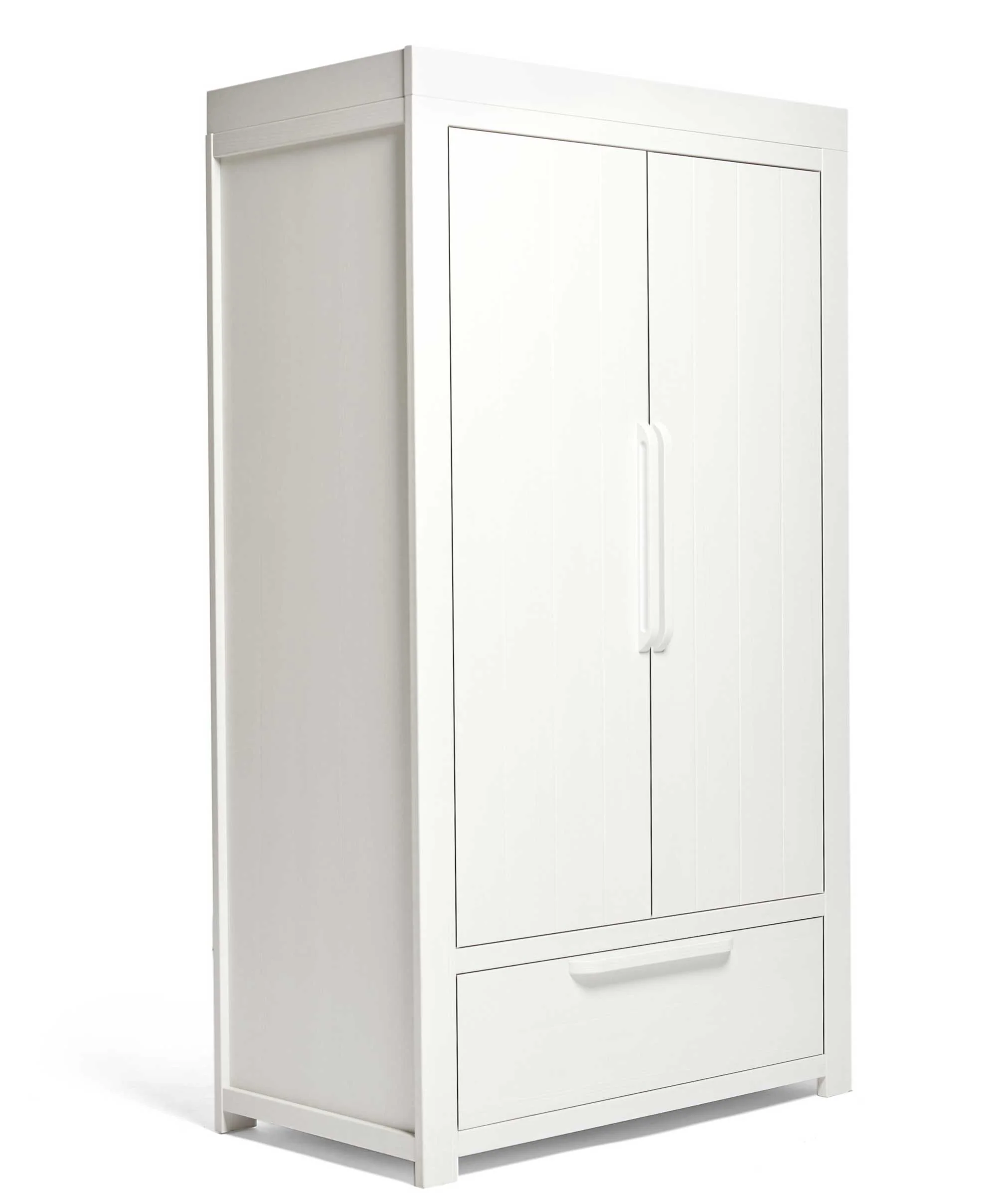 Franklin 3 Piece Cotbed Range with Dresser Changer & Double Wardrobe - White Wash - Image 22
