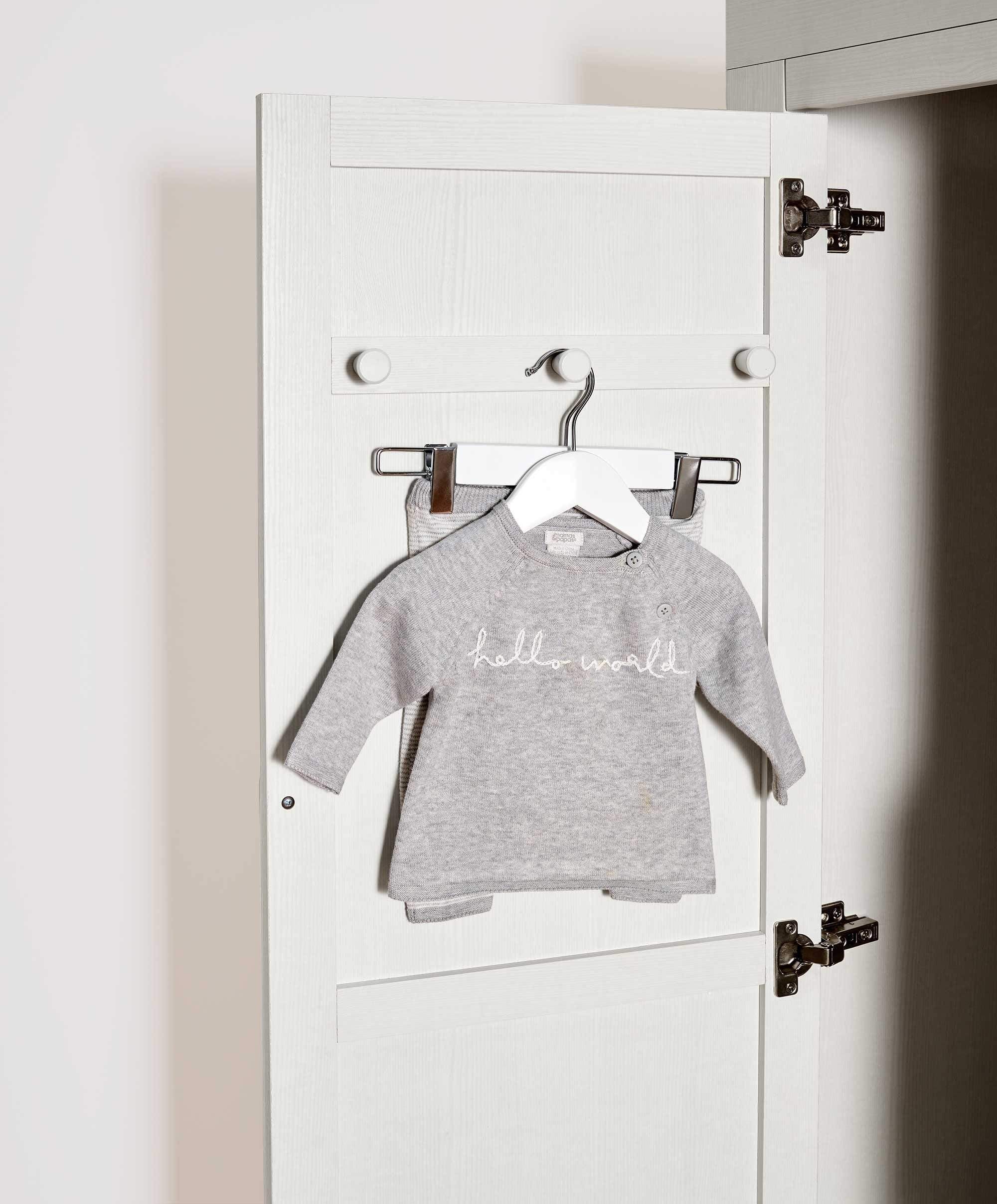 Franklin Nursery Wardrobe - White Wash - Image 3