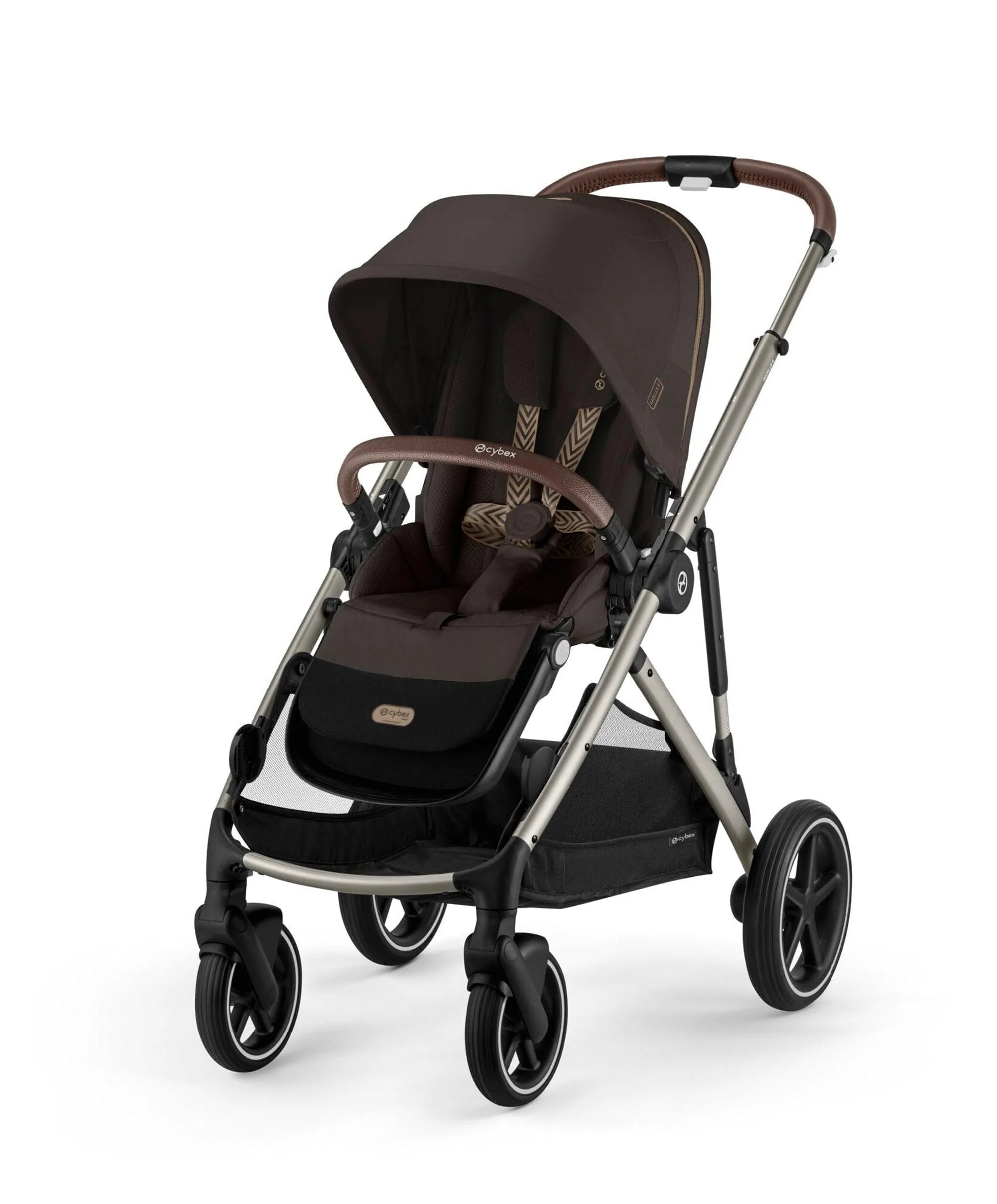 Cybex Gazelle S Pushchair Bundle With Cybex Cloud T i-Size + Baby Car Seat & Base (7 Pieces)  - Chocolate Brown - Image 2