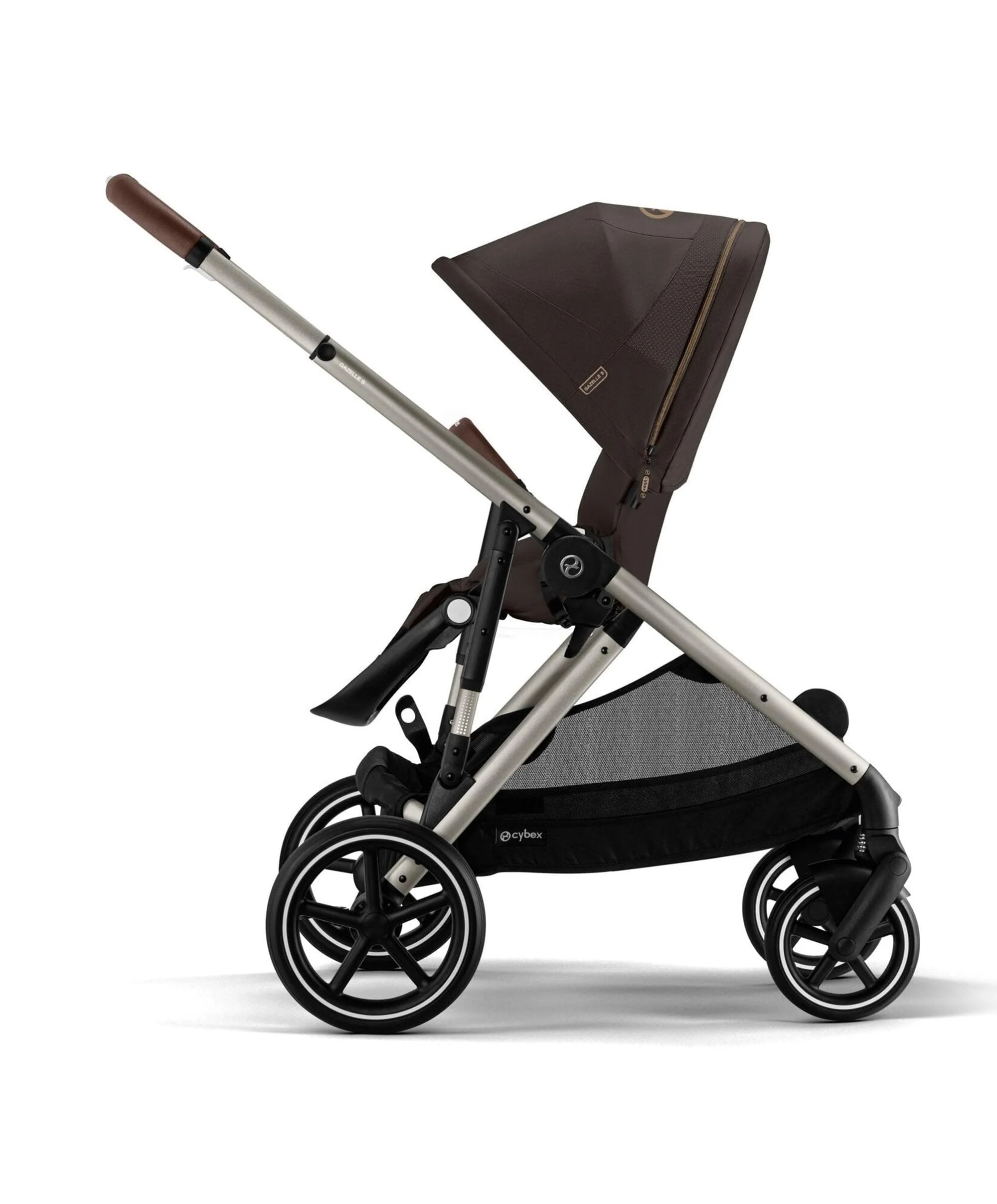 Cybex Gazelle S Pushchair Bundle With Cybex Cloud T i-Size + Baby Car Seat & Base (7 Pieces)  - Chocolate Brown - Image 3